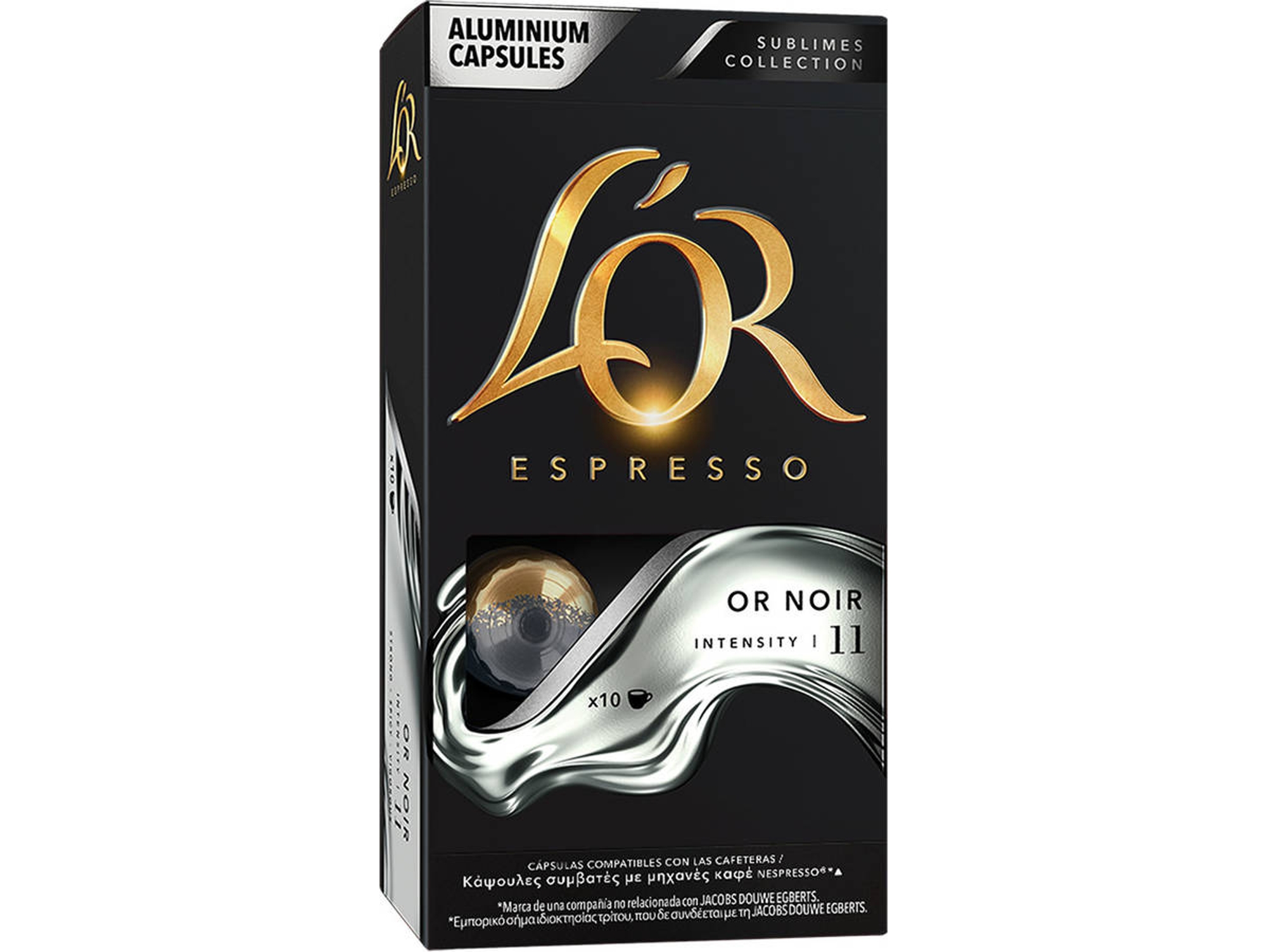 Cápsulas de café L'OR Sublimes Collection café Or Noir (Pack de 10)