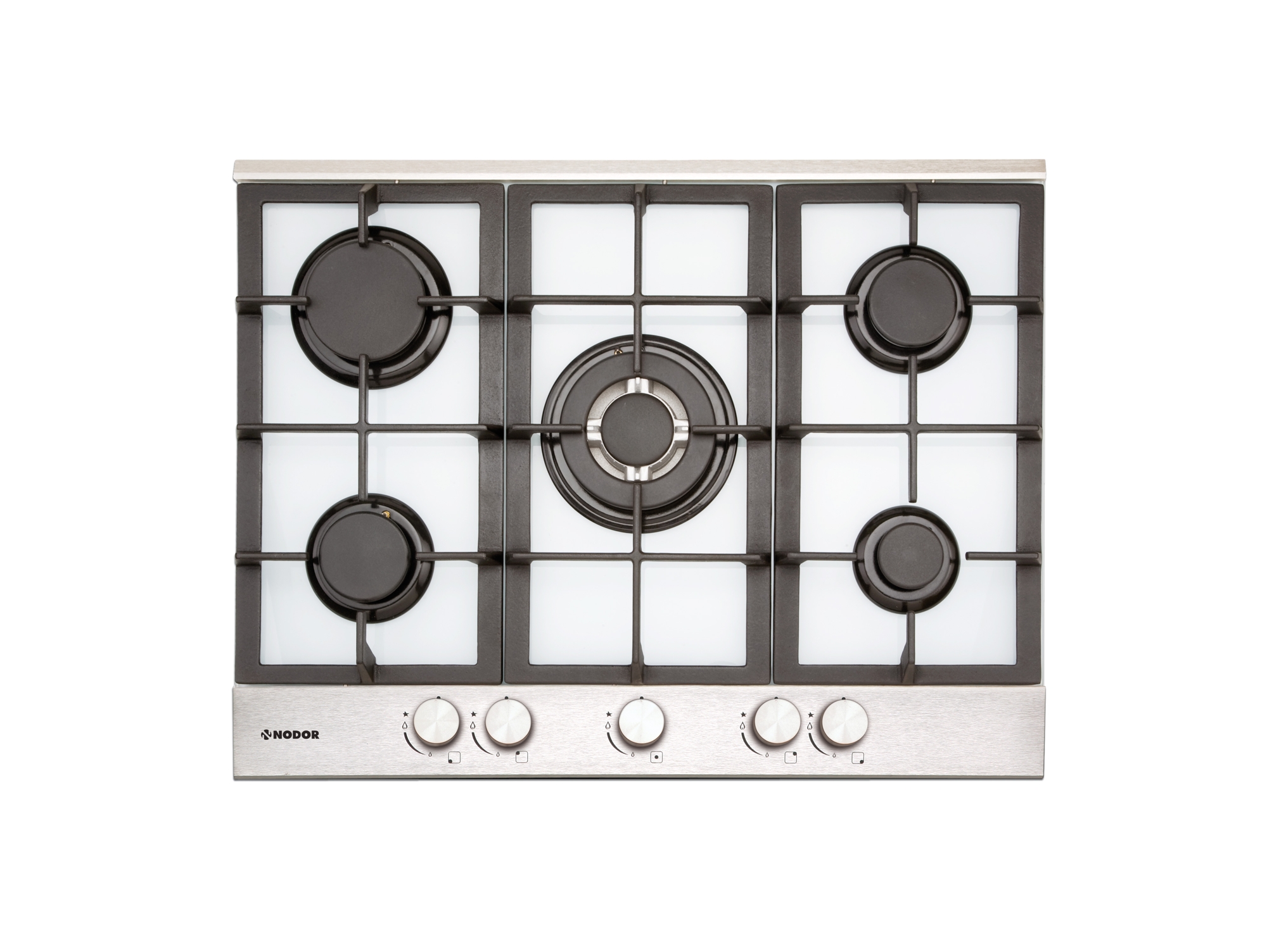 Placa de Gas NODOR GCI 57 (Gas Natural - 68.4 cm - Blanco)