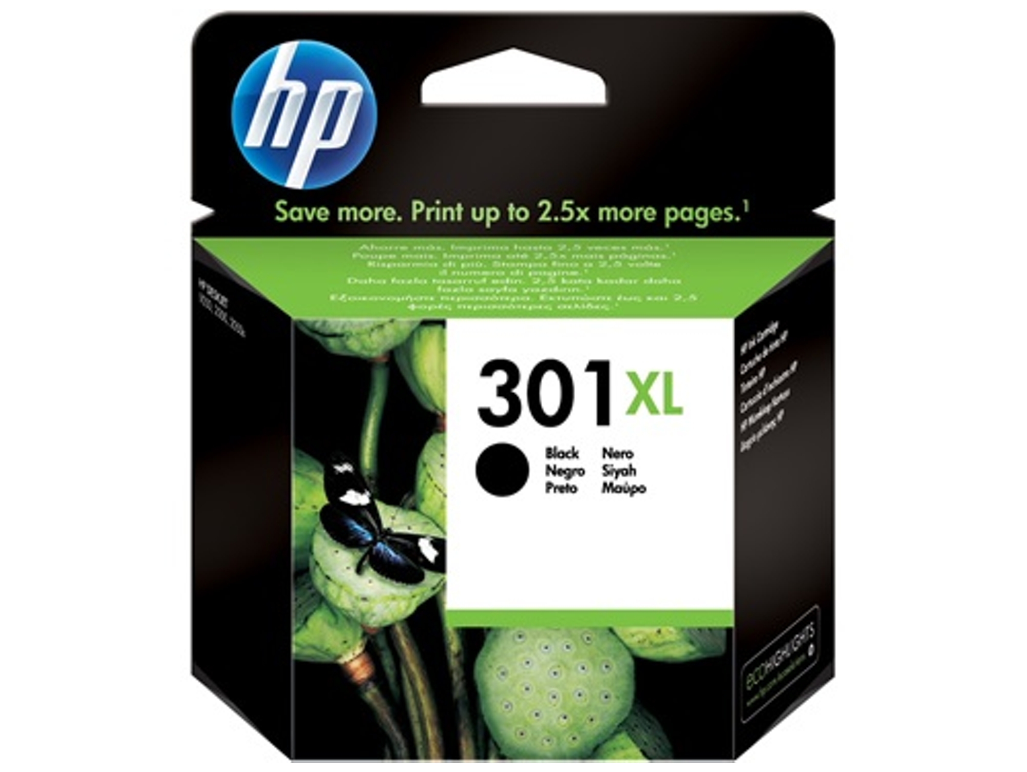 Tinta HP 301XL  Alta Capacidad  Negro