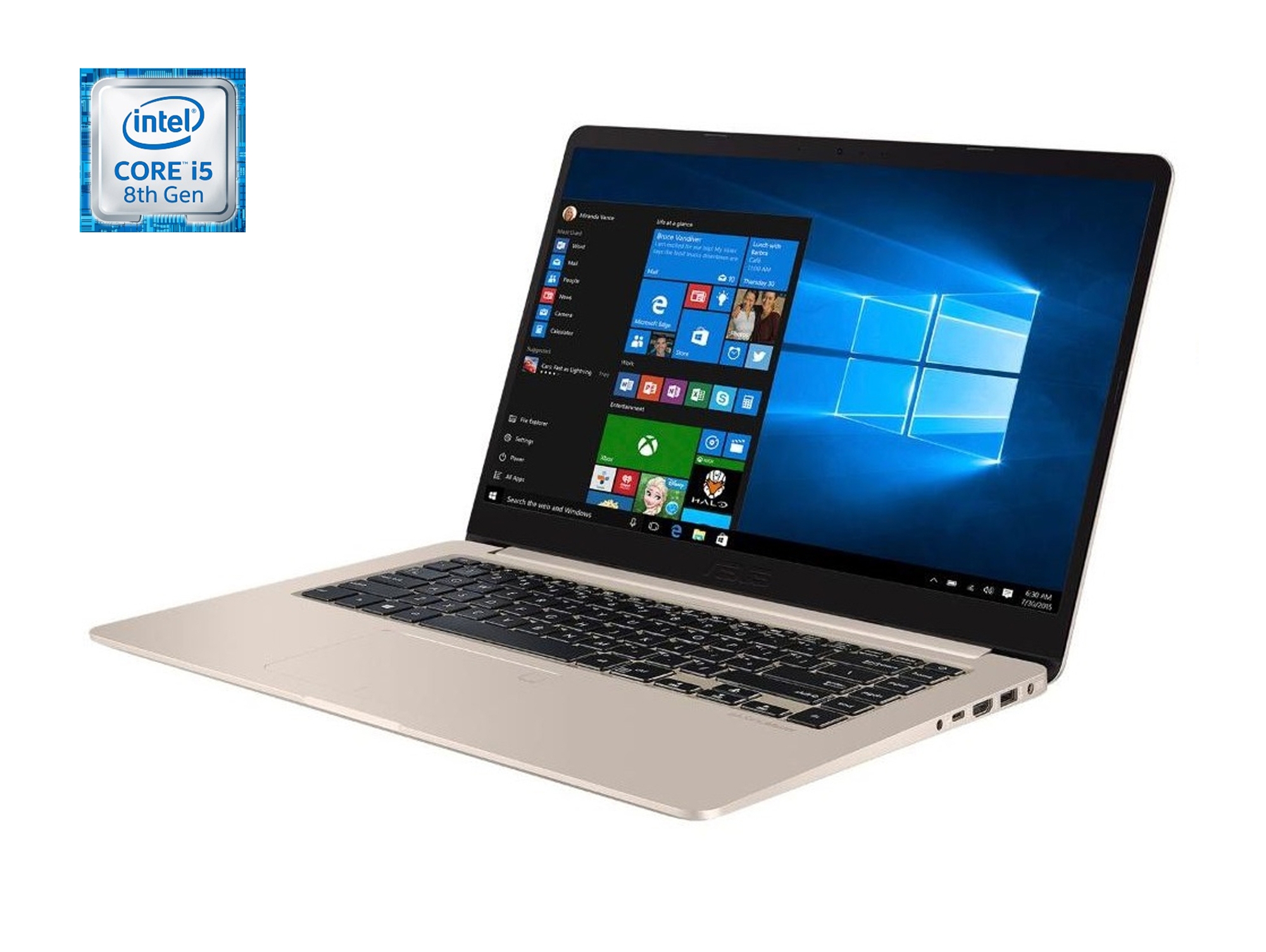Portátil 15.6'' ASUS VivoBook S15 - S510UA-BR409T (i5 - RAM: 8 GB - Disco duro: 256 GB SSD)