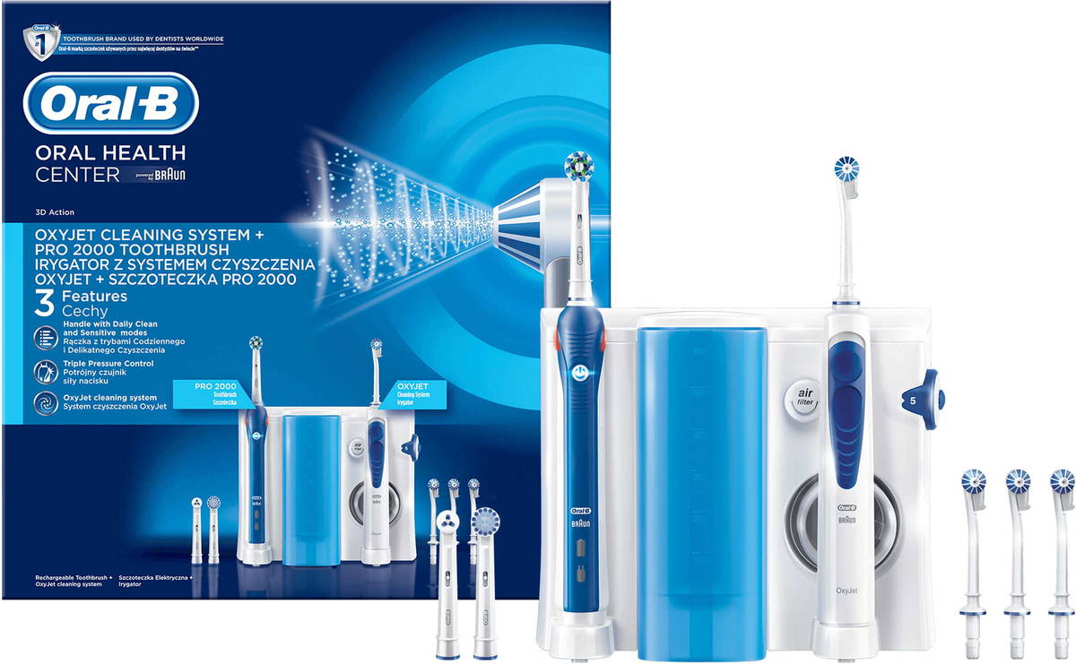 Centro Dental ORAL-B ORAL-B PRO 2000 + Oxyjet Irrigador