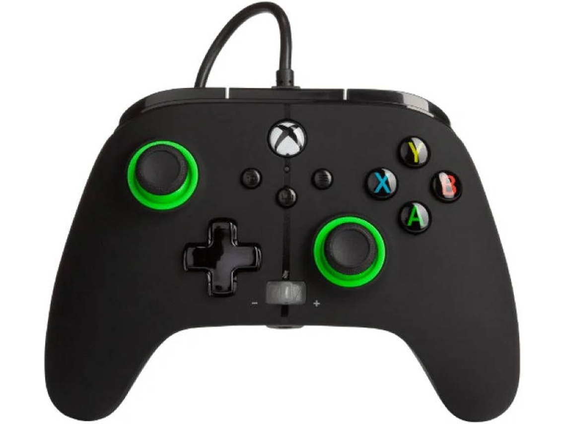 Mando con Cable POWERA Hint Green (Xbox Series S/X - Negro)
