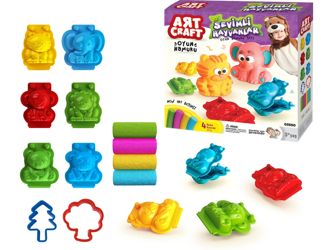 Plasticina PLAY DOUGH Cute Animals 3D