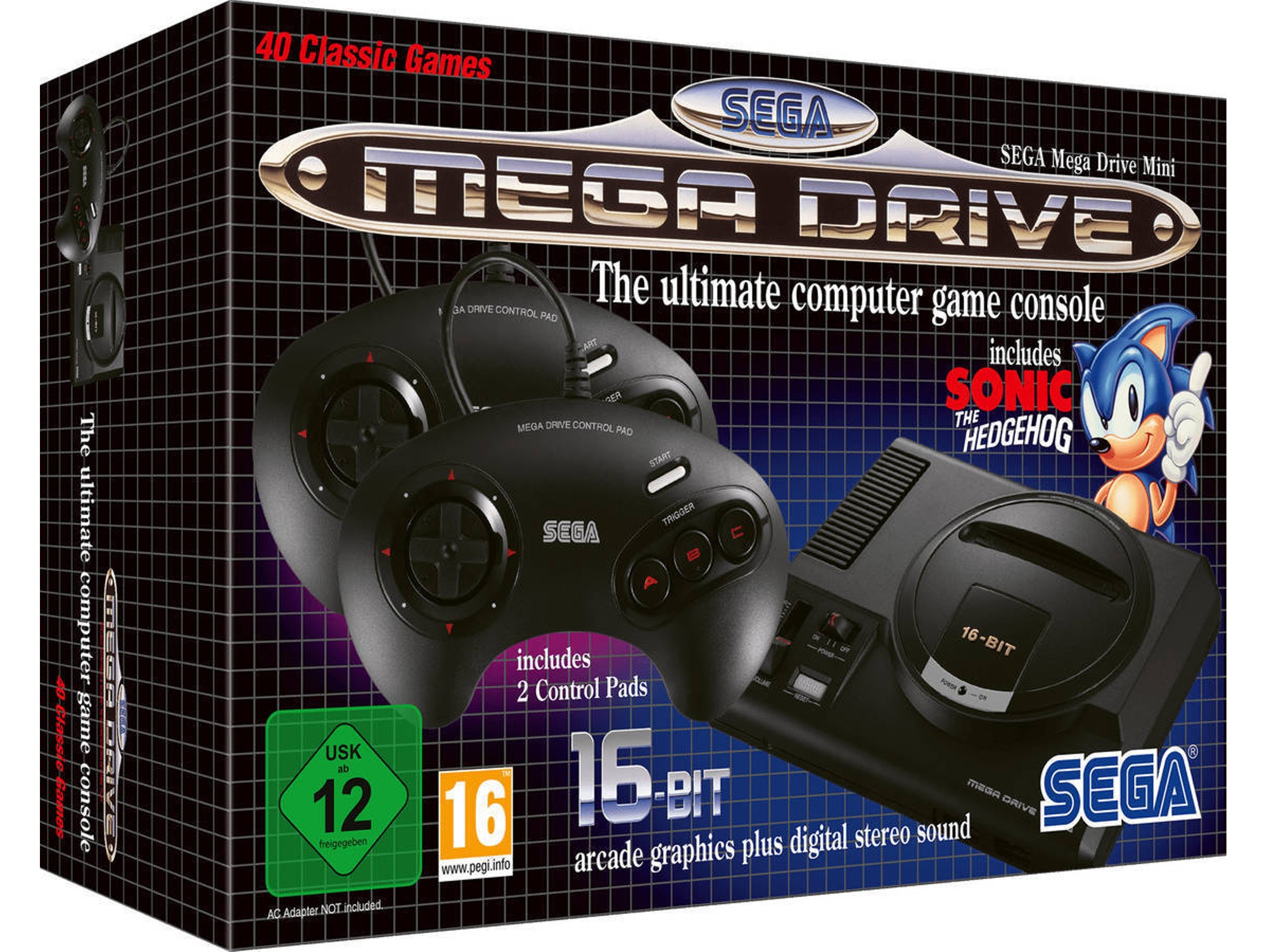 Consola SEGA Mega Drive Mini (Caja Abierta - Negro)
