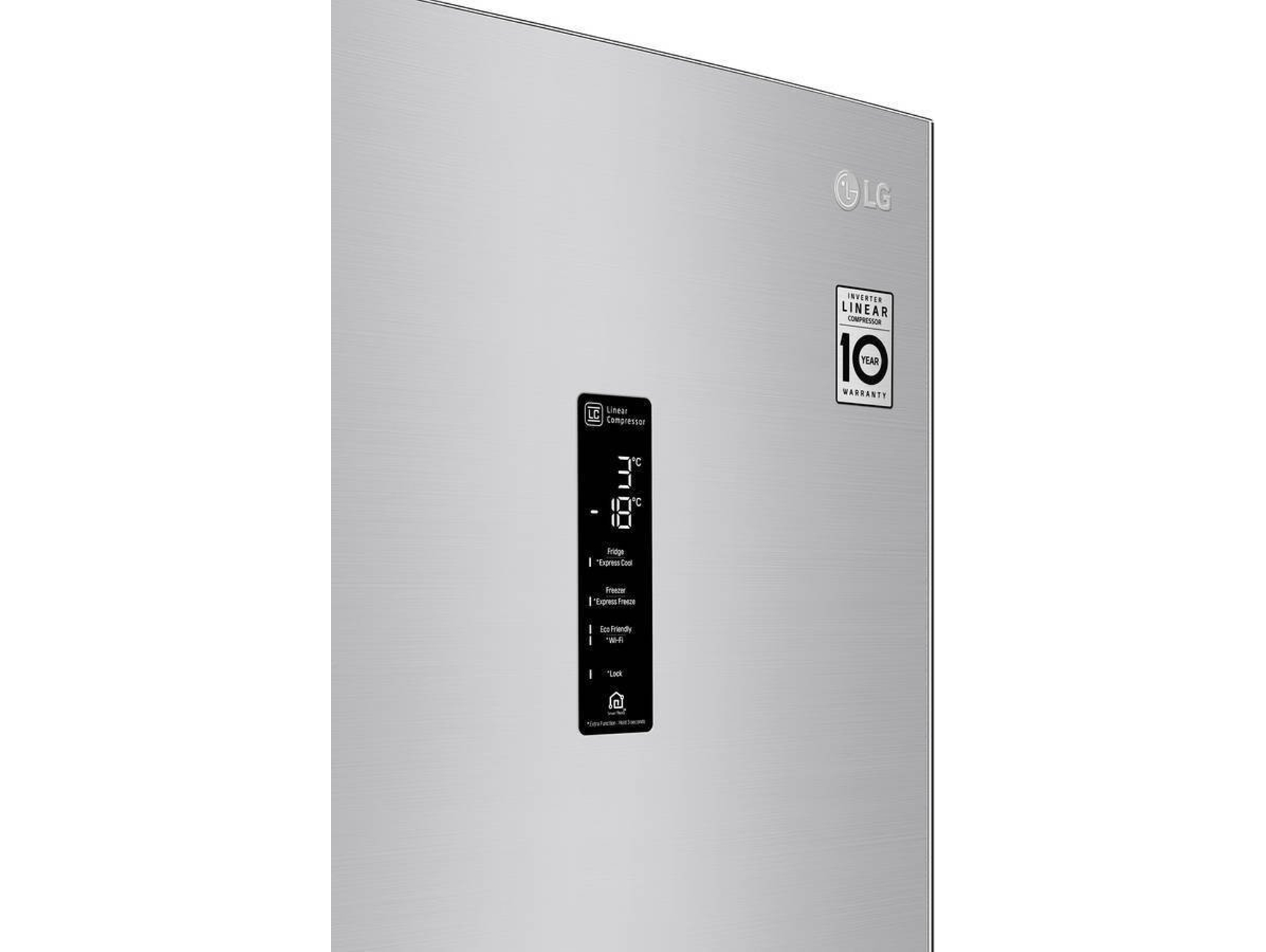 Frigorífico Combi Reacondicionado LG GBB72NSDFN (Grado A - No Frost - 203 cm - 384 L - Inox)