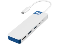 Hub de Interfaz HYPER HD4101BUGL (5 Puertos - Blanco)  