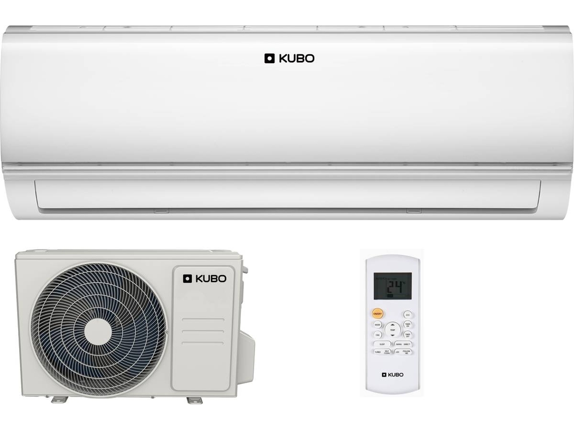 Aire acondicionado KUBO con Wi-Fi Split KBAC9646 (18 m² - 9 000 BTU - Blanco)