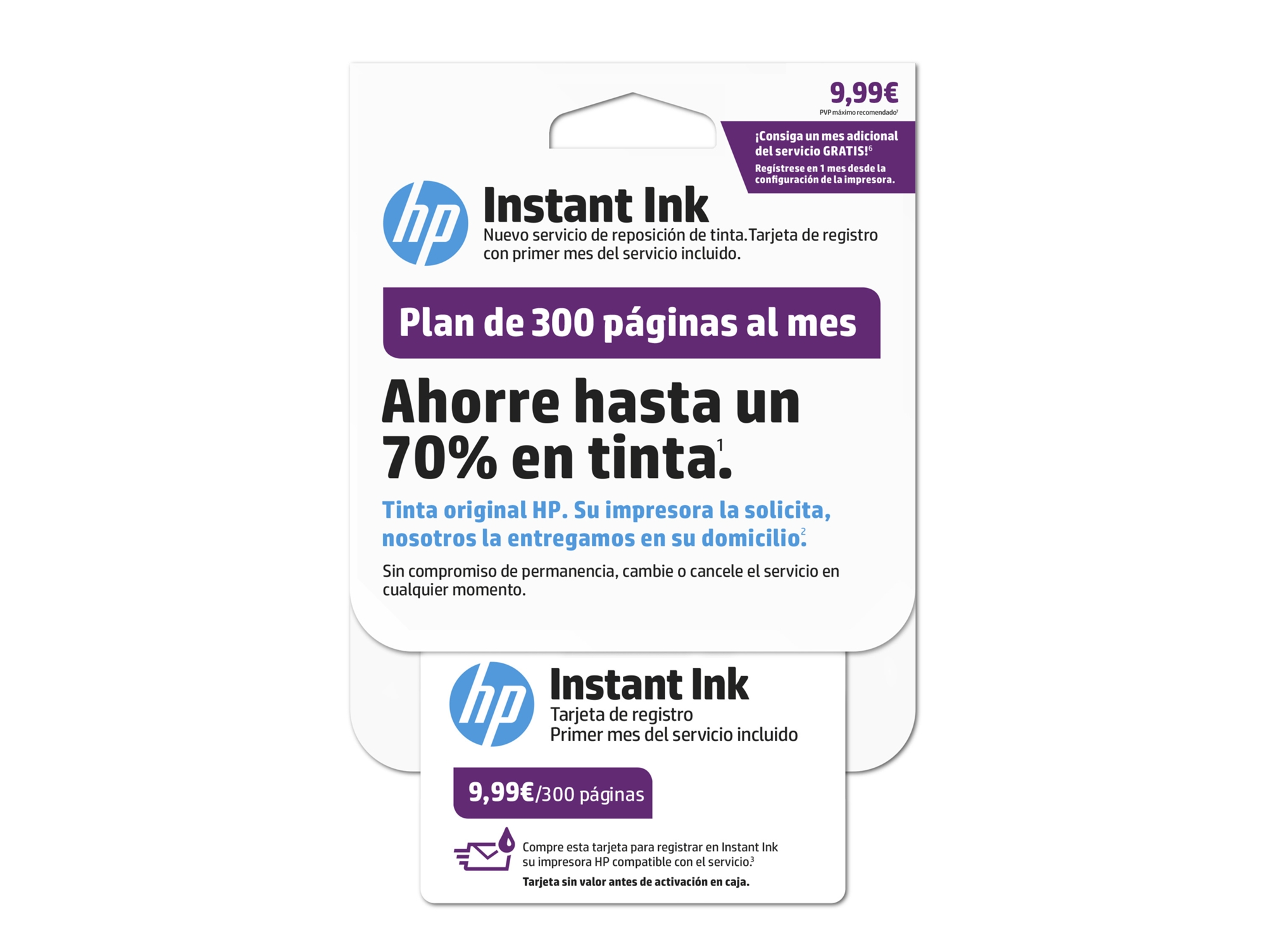 Tarjeta HP Instant Ink  50 PGS (AM)