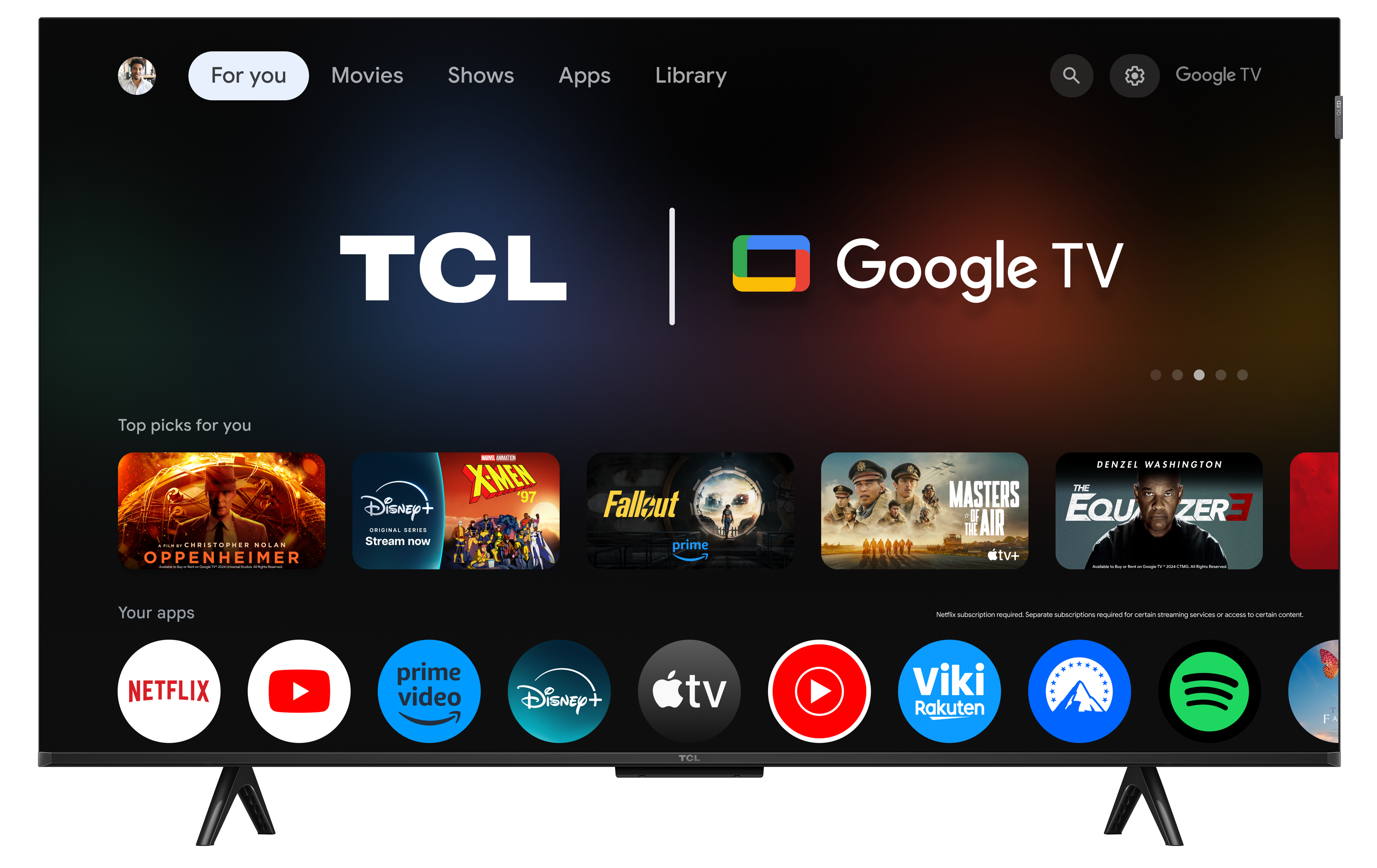 TV TCL 43P7K (QLED - 43'' - 109 cm - 4K Ultra HD - Smart Tv