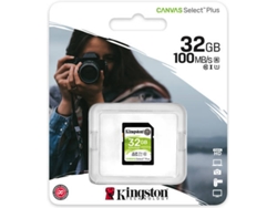 Tarjeta de Memoria KINGSTON SD 32GB Canvas Select Plus 100R C10 UHS-I U1 V10