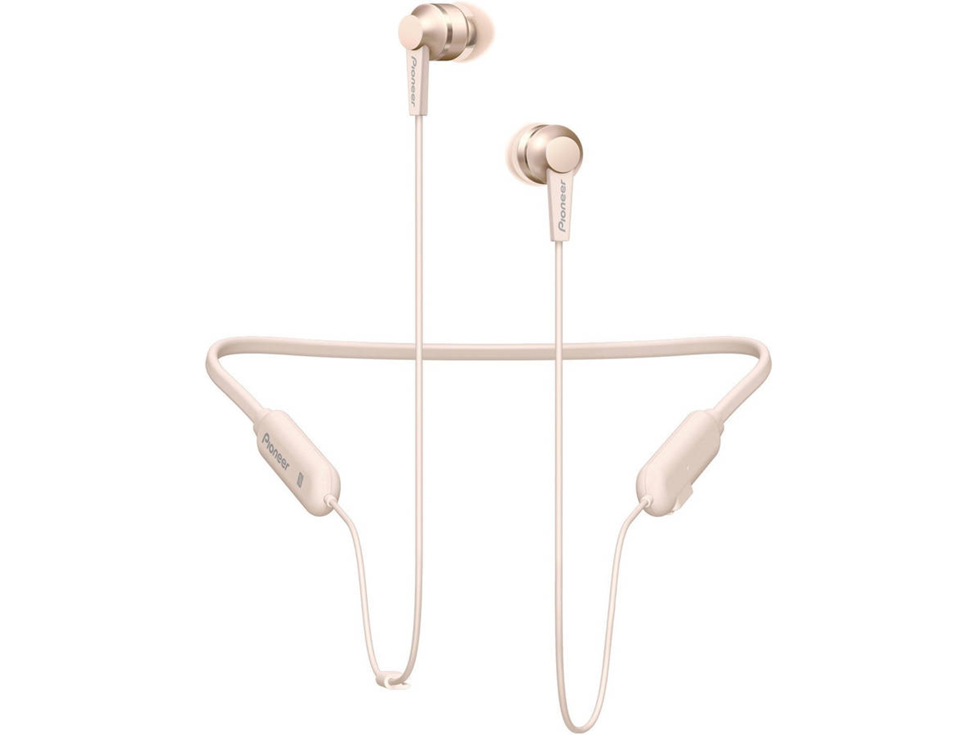 Auriculares Bluetooth PIONEER Se-C7Bt-G (In Ear - Micrófono - Dorado)
