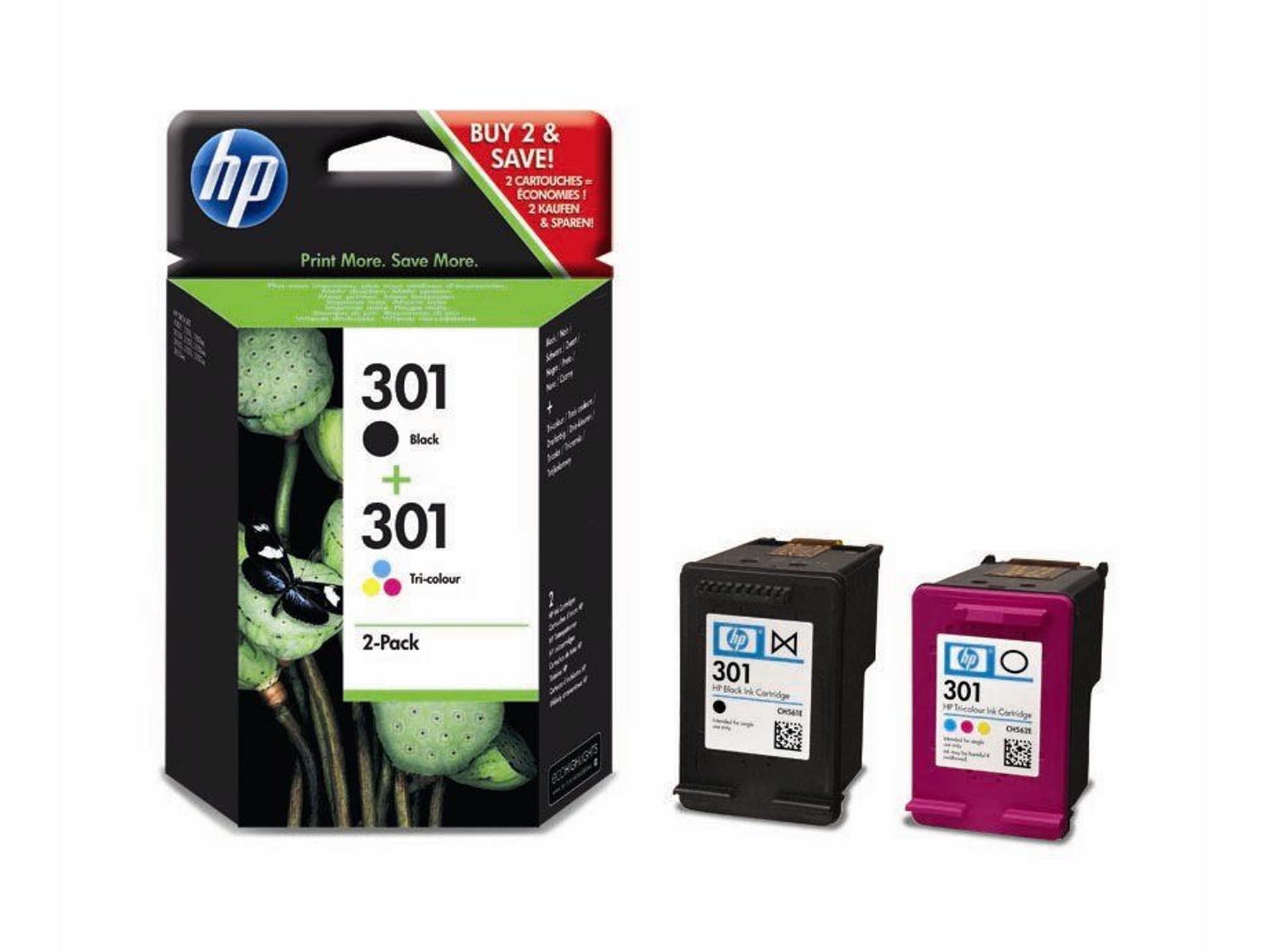 Pack cartuchos de tinta HP 301
