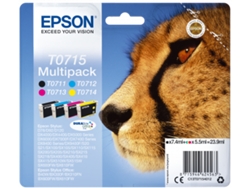 Pack ahorro cartuchos de tinta original EPSON T0715, Guepardo, C13T07154012