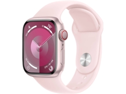 APPLE Watch Series 9 GPS+Cellular 41 mm Rosa con Correa Deportiva Rosa Claro (Tamaño: S/M)