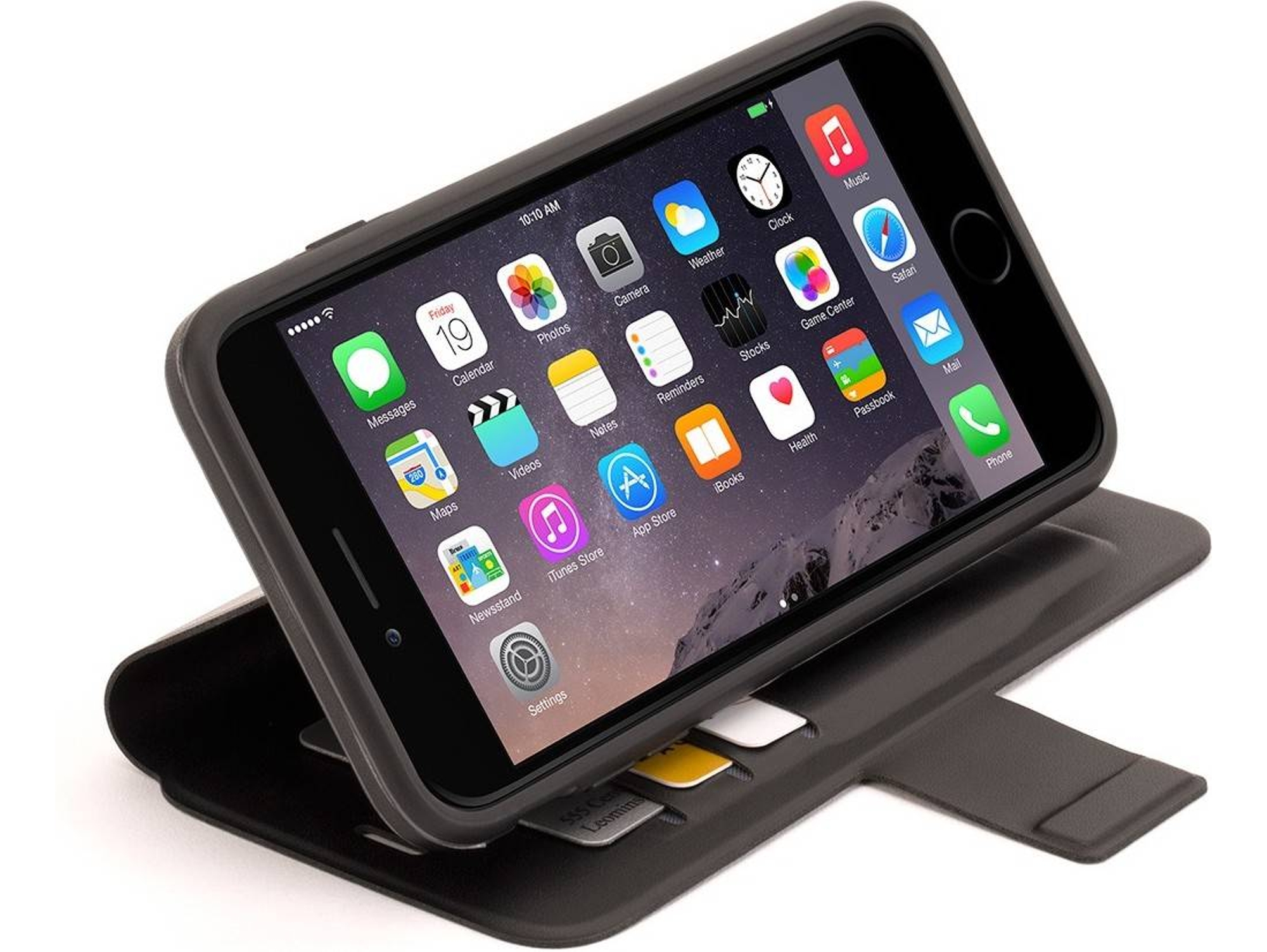 Funda iPhone 6 Plus, 6s Plus GRIFFIN Wallet Negro