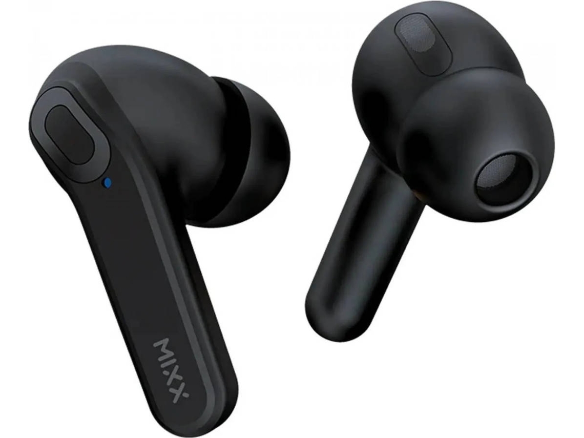 Auriculares Bluetooth True Wireless MIXX Mini Charge QI (In Ear - Micrófono - Negro)