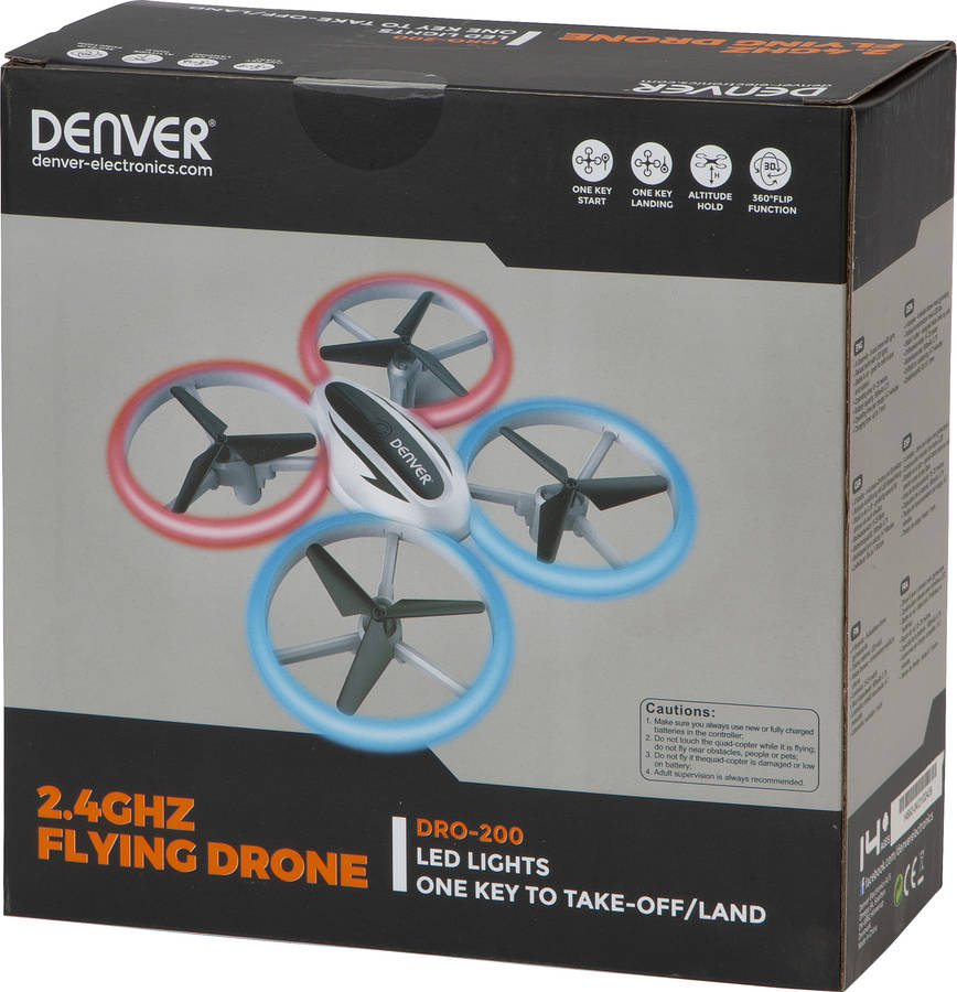 Drone Denver Dro200 autonomía hasta 7 minutos con 4