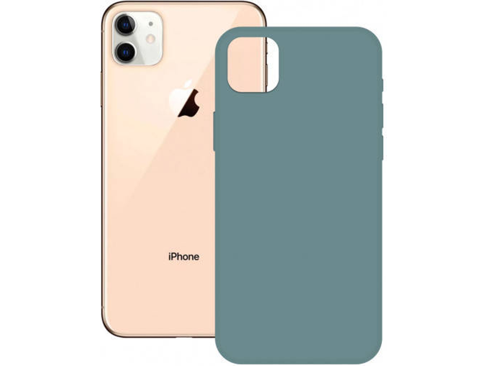 Funda iPhone 12 Pro Max KSIX Soft Silicona Verde