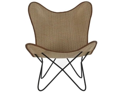 Silla de jardín (Marrón - Metal - 78x74x92 cm)