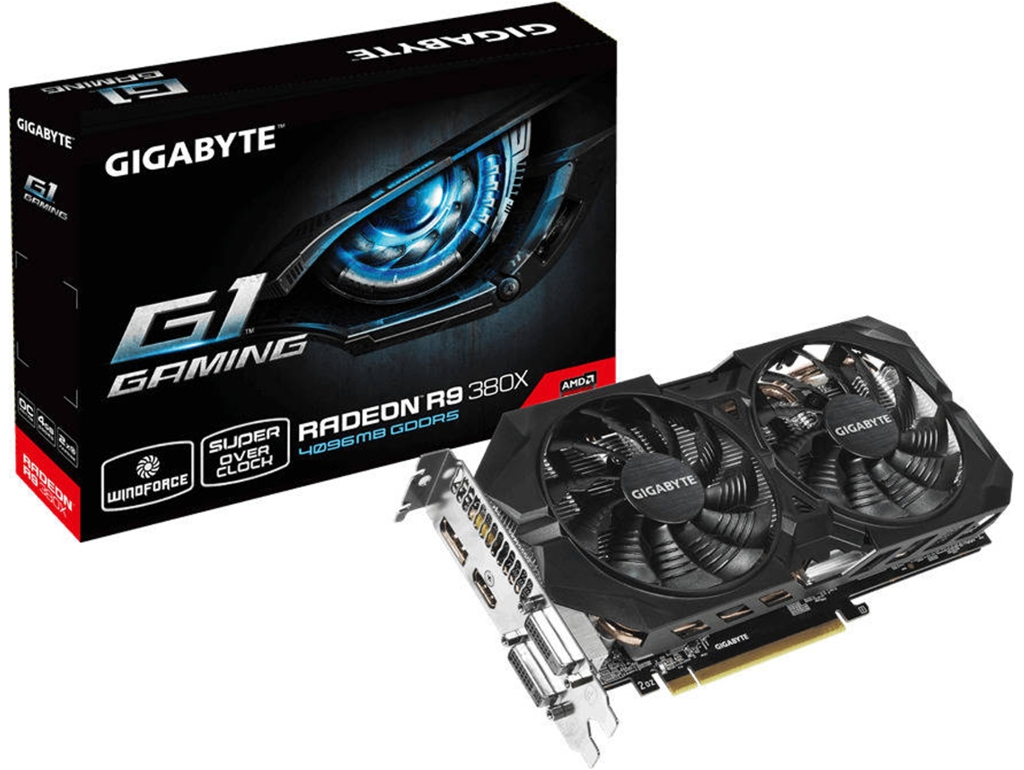 Tarjeta Gráfiaca GIGABYTE AMD Radeon R9 380X 4GB DDR5 Gaming
