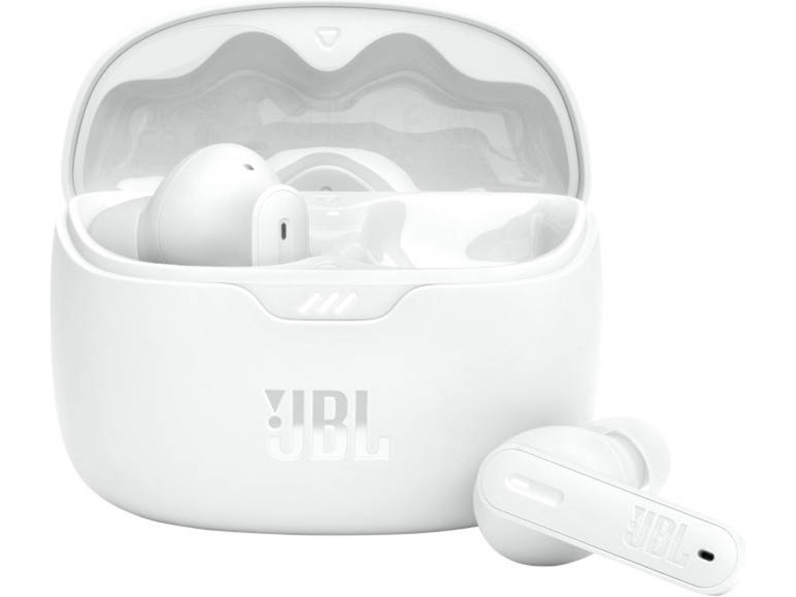 Auriculares Bluetooth True Wireless JBL Beam (In Ear - Micrófono - Noise Cancelling - Blanco)