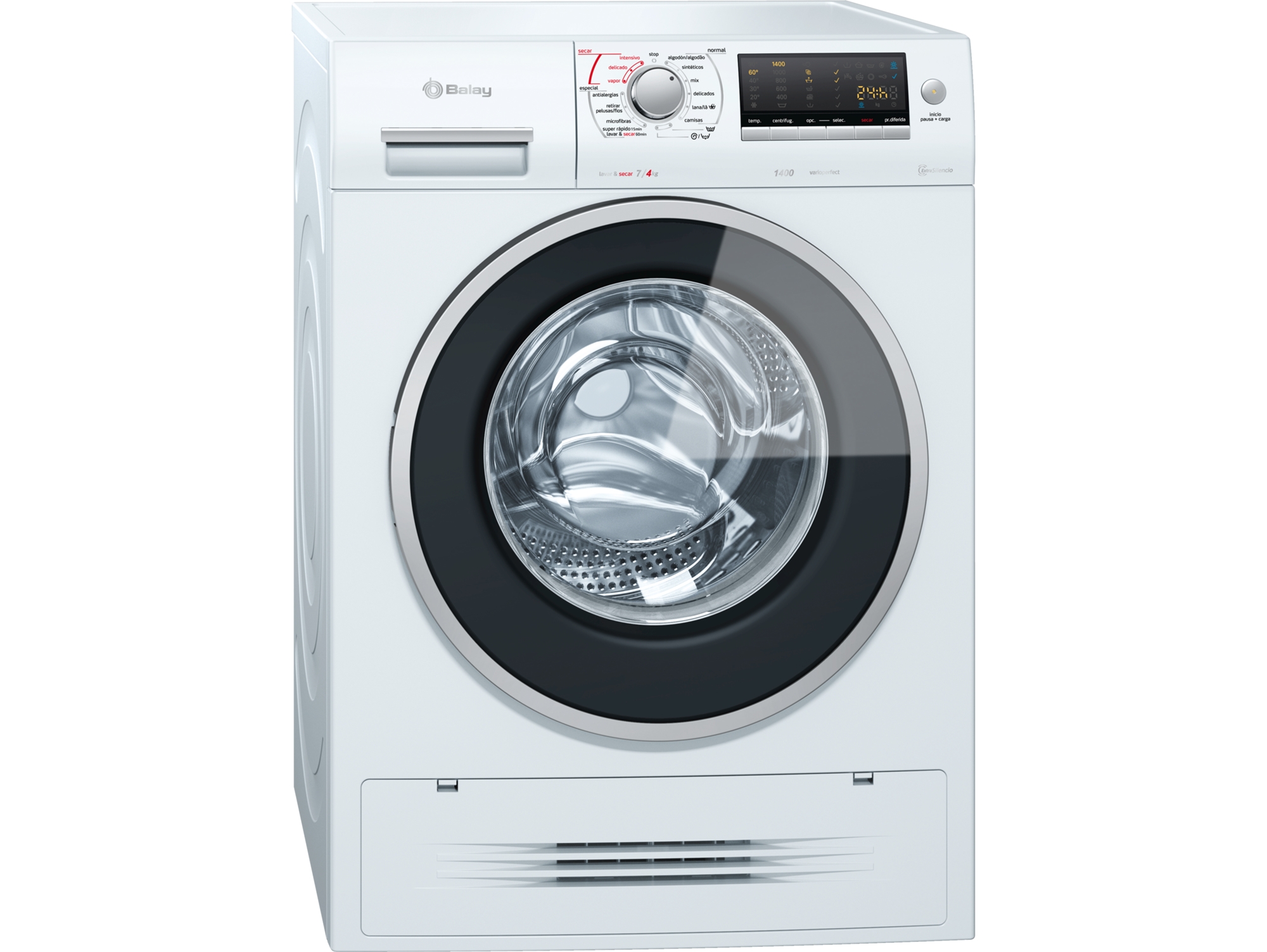 Lavasecadora BALAY 3TWBA  (4/7 kg - 1400 rpm - Blanco)