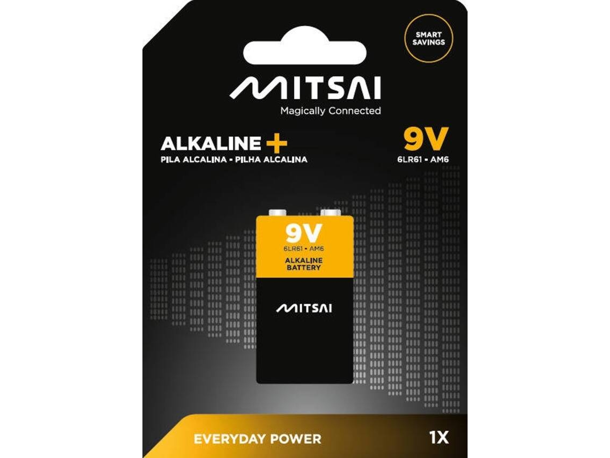 Pilas MITSAI 9V (9V - 1 unidad) | Worten Canarias