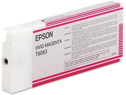 Cartucho de tinta original EPSON, T6063 220 ml, Magenta vivo, C13T606300