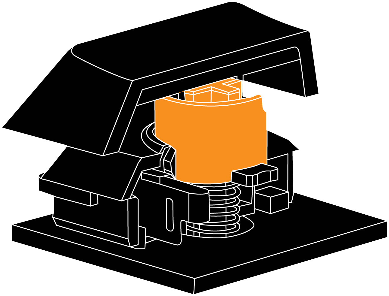 BlackWidow V4 Low-profile HyperSpeed (Orange Switch) - US Layout  