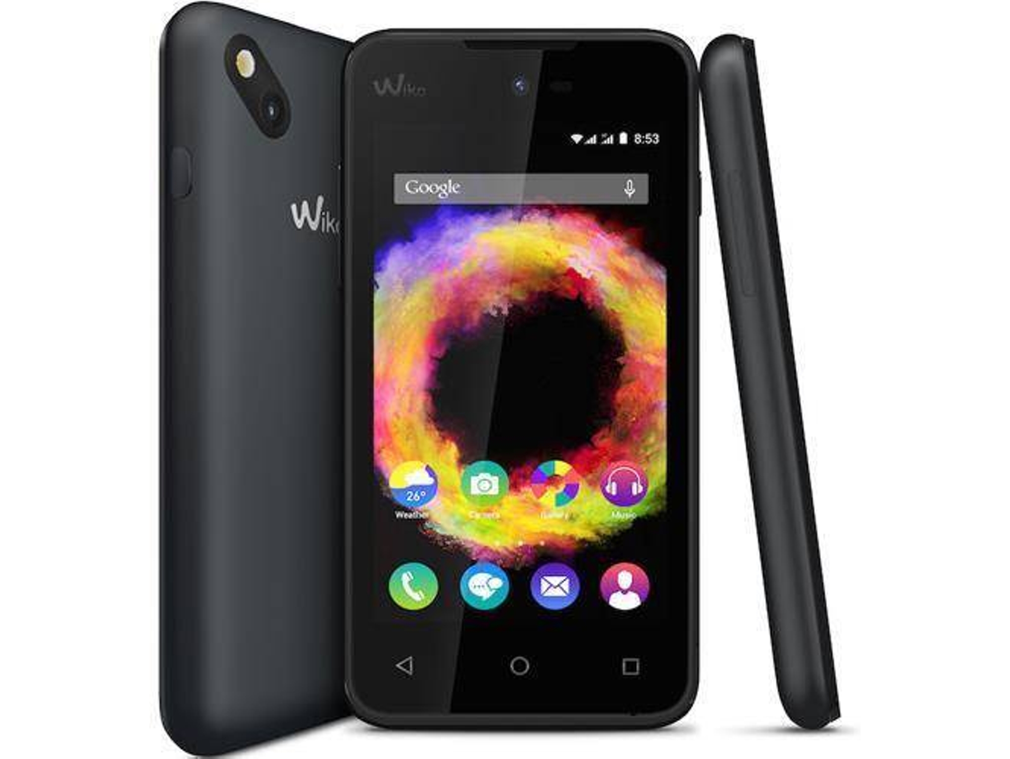 Smartphone WIKO Sunset (4'' - 512 MB - 8 GB - Negro)