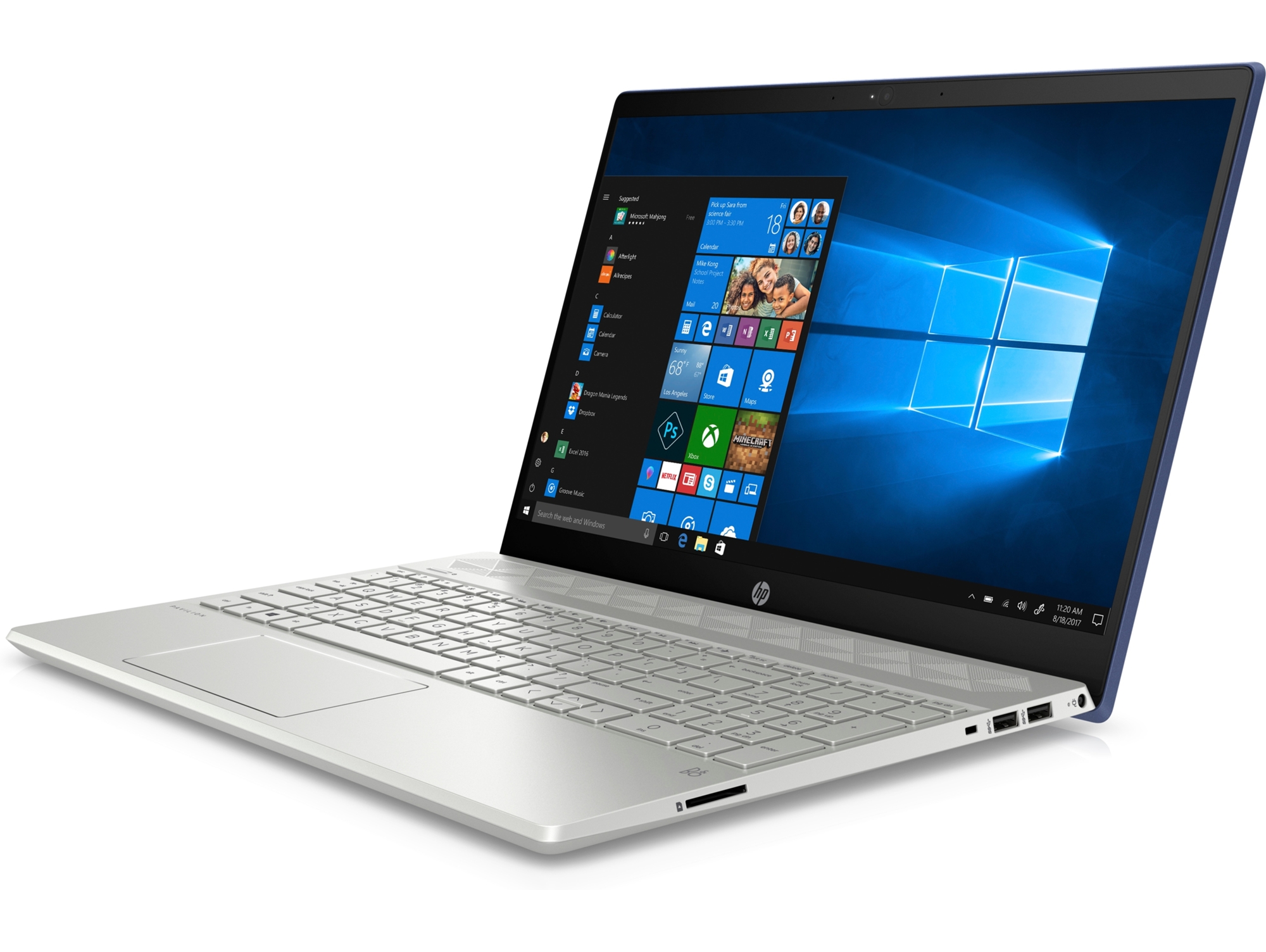Portátil HP Pavilion 15-CS0004NS - 3ZS85EA (15.6'' - Intel Core i5-8250U - RAM: 12 GB - 256 GB SSD - NVIDIA GeForce MX130)