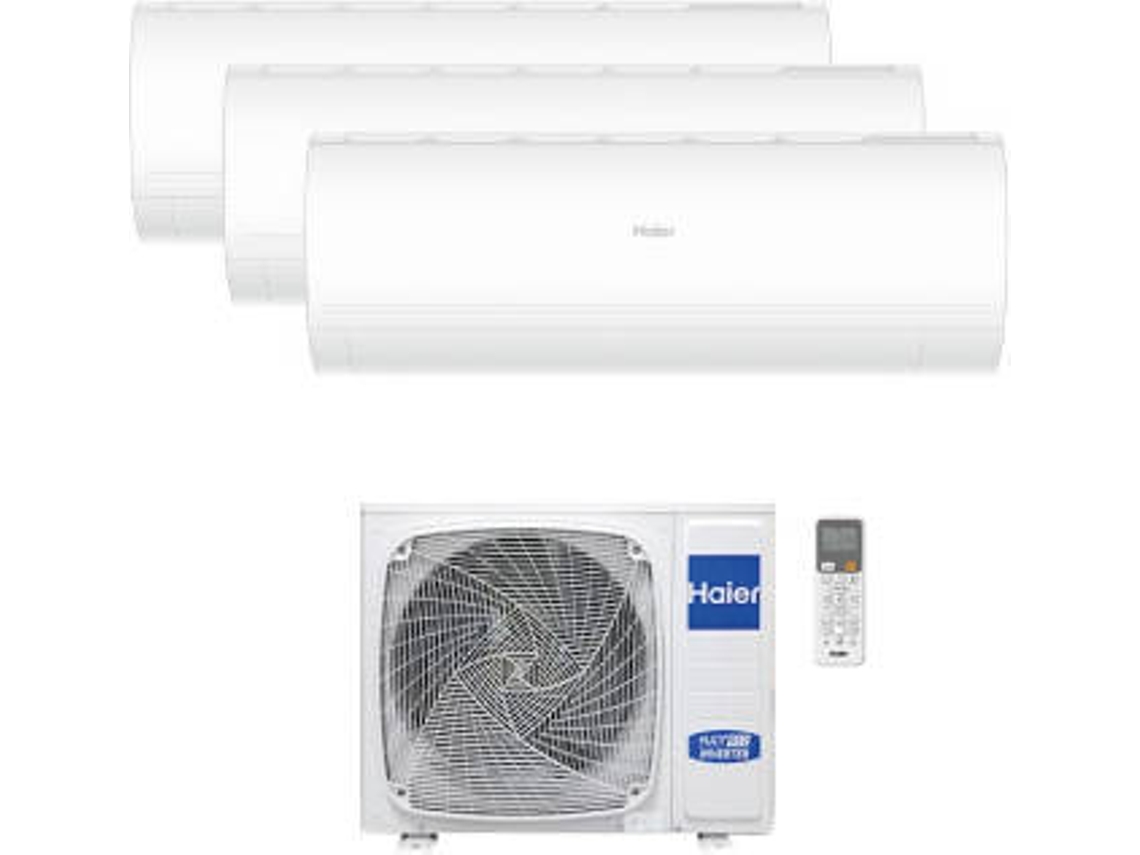 Aire Acondicionado Multi-Split HAIER Tide Premium (9000+9000+12000 BTU - 18+18+24 m2 - Blanco)