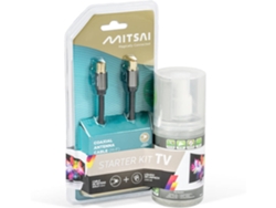 Cable Antena Coaxial + Líquido Limpeza Bundle MITSAI