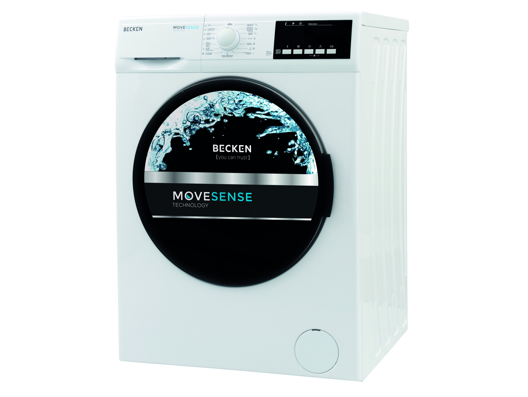 Lavadora BECKEN Movesense BWM3216 (8 kg - 1200 rpm - Blanco)