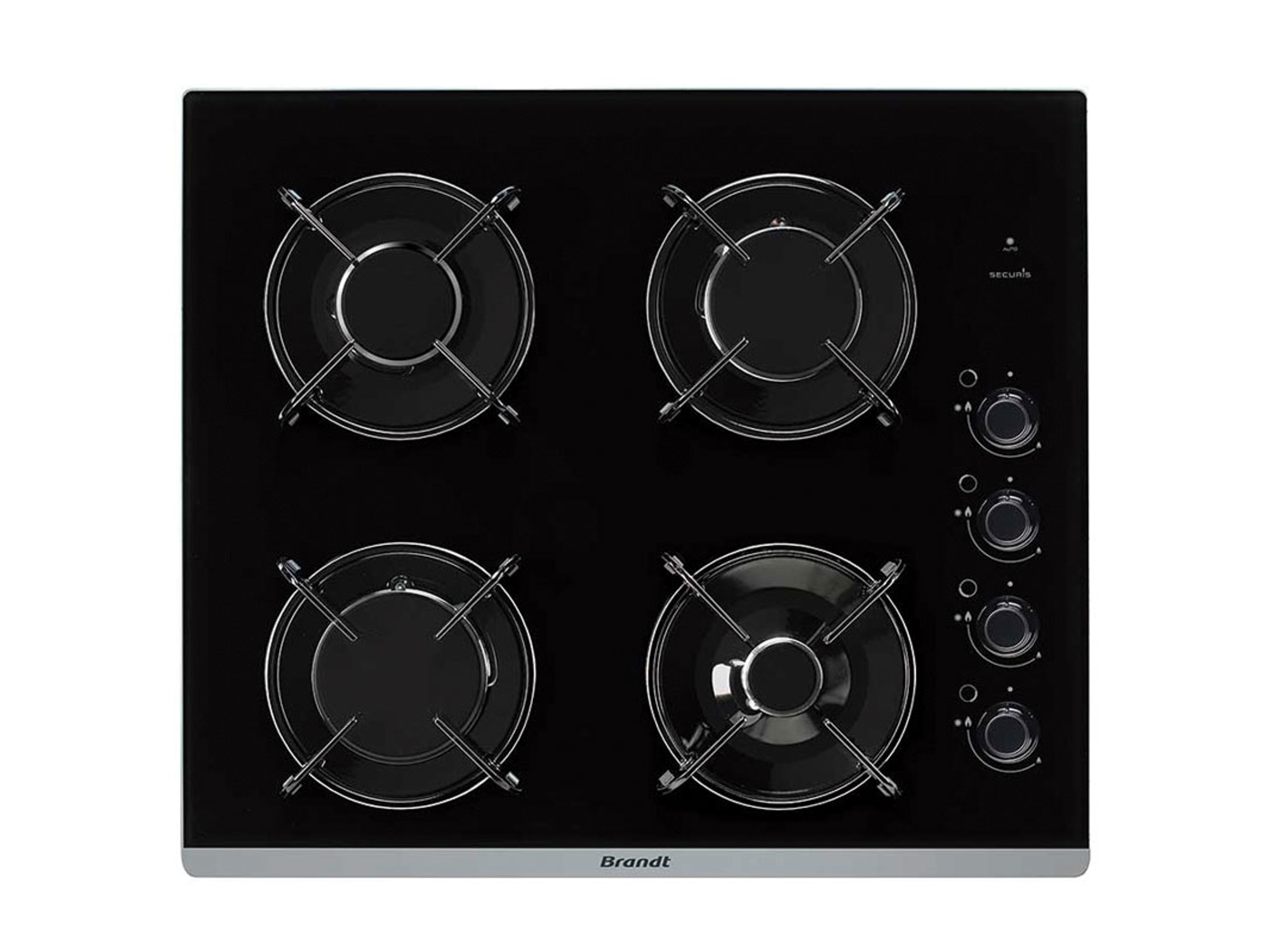 Placa de Gas BRANDT BPG6413B (Gas Natural - 58 cm - Inox)