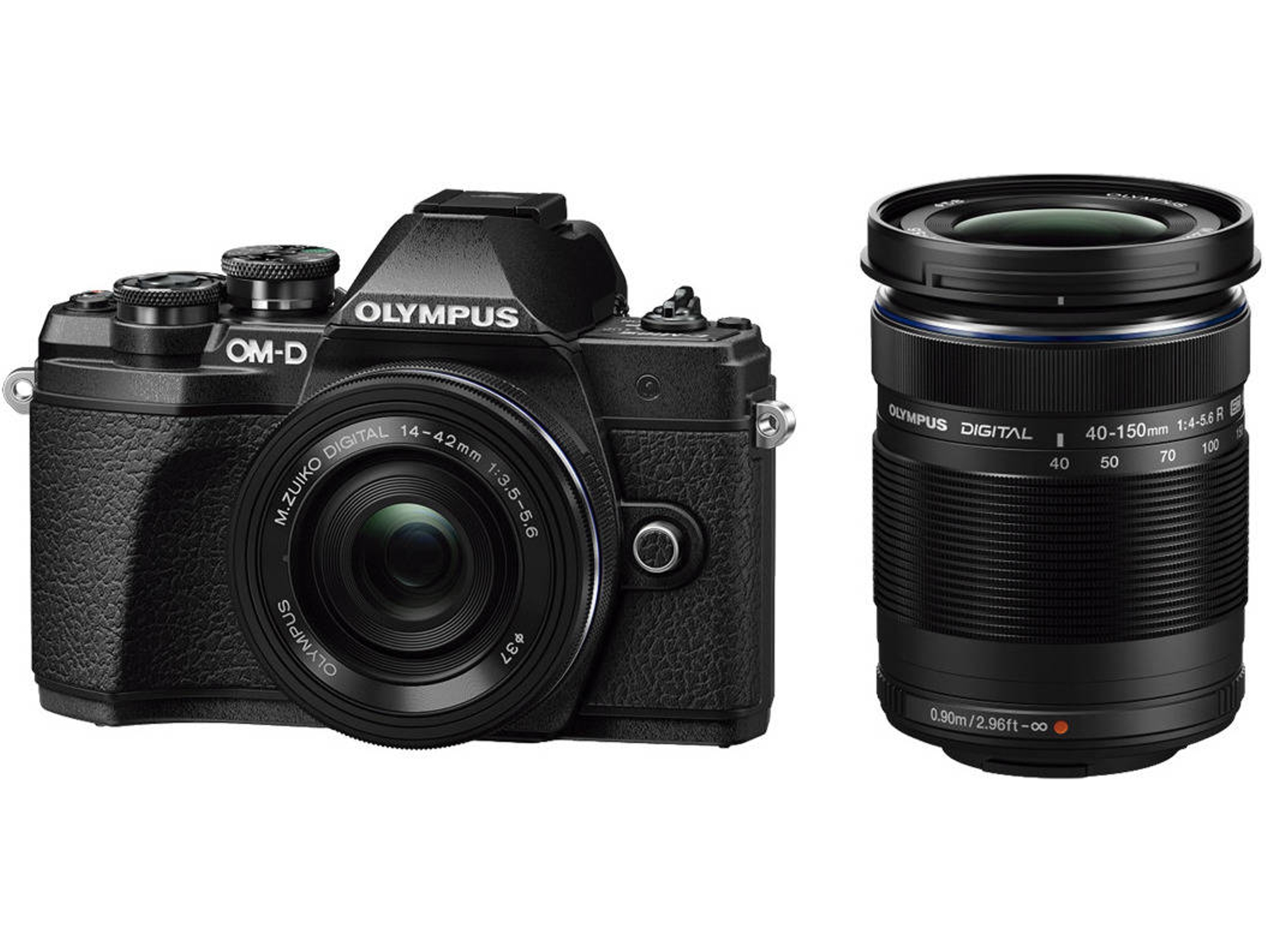 Cámara Mirrorless OLYMPUS M10 MKIII BLK 14-42 EZ+40-150 (Negro - 16 MP - Sensor: Micro 4/3 - ISO: 100 a 6 400)