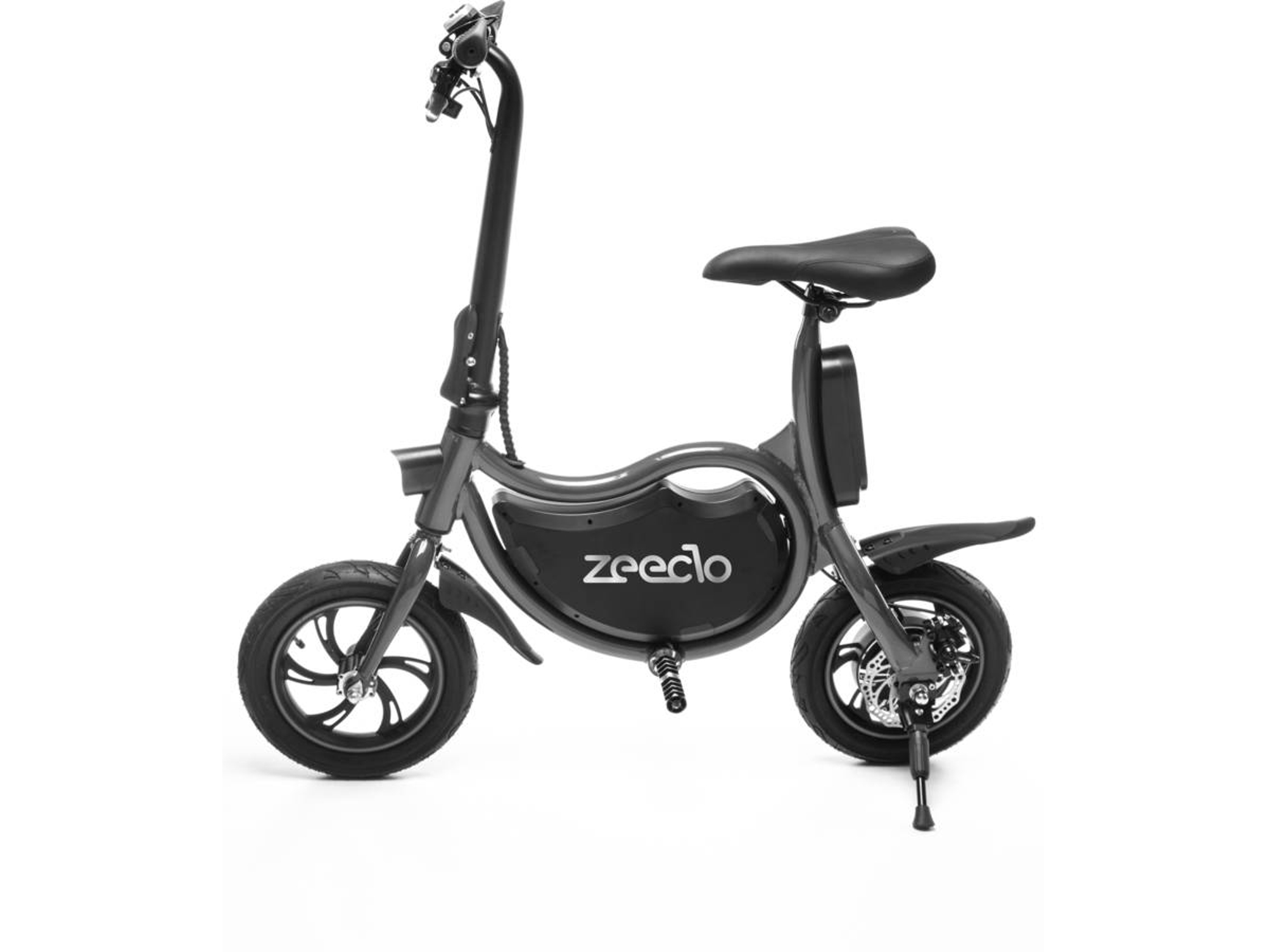 Bicicleta Eléctrica ZEECLO 12'' Negra 4Ah (Autonomía: 15 km | Velocidad Máx: 25 km/h)