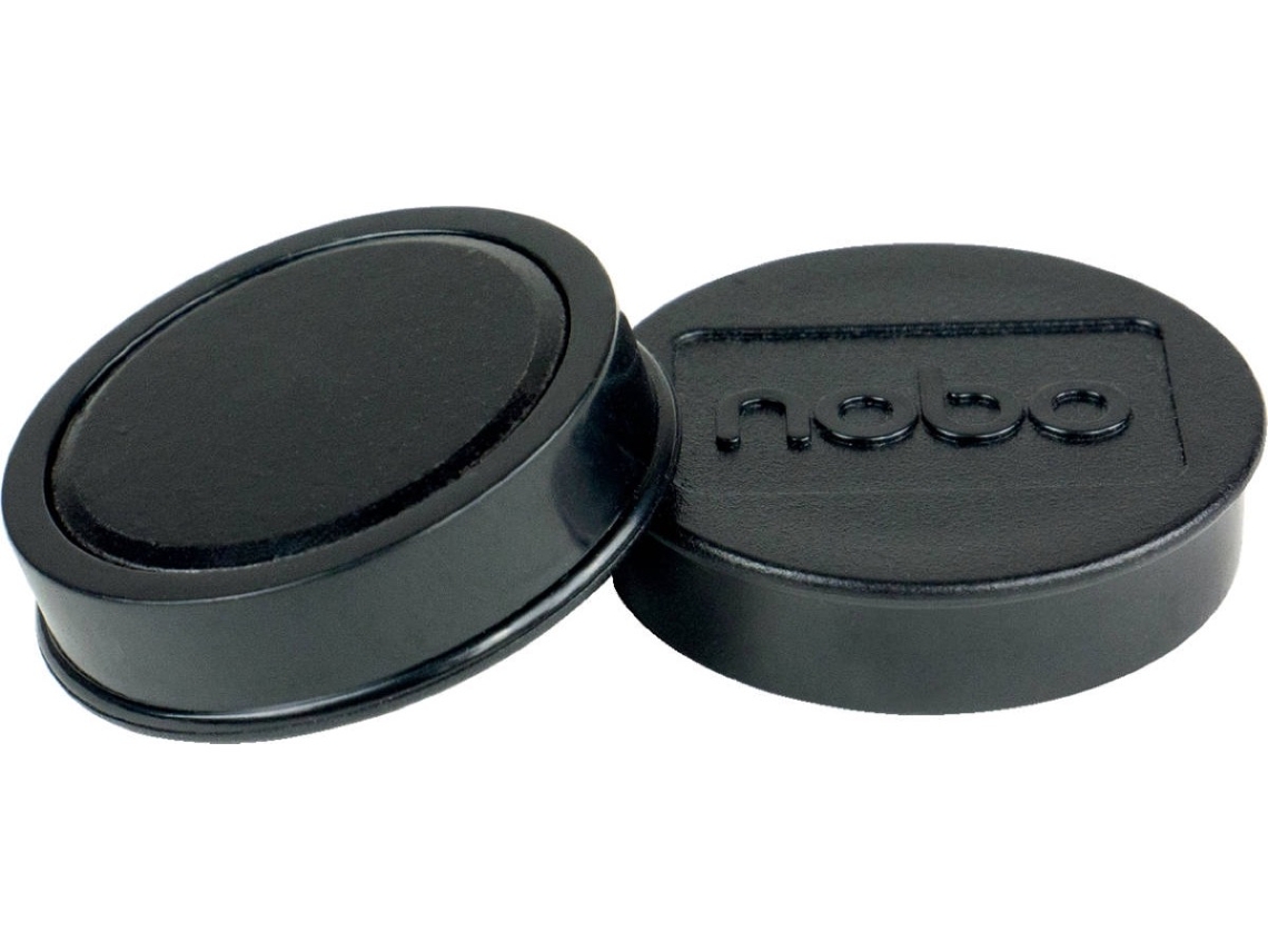 Pack 10 Imanes NOBO 38 mm (Negro)