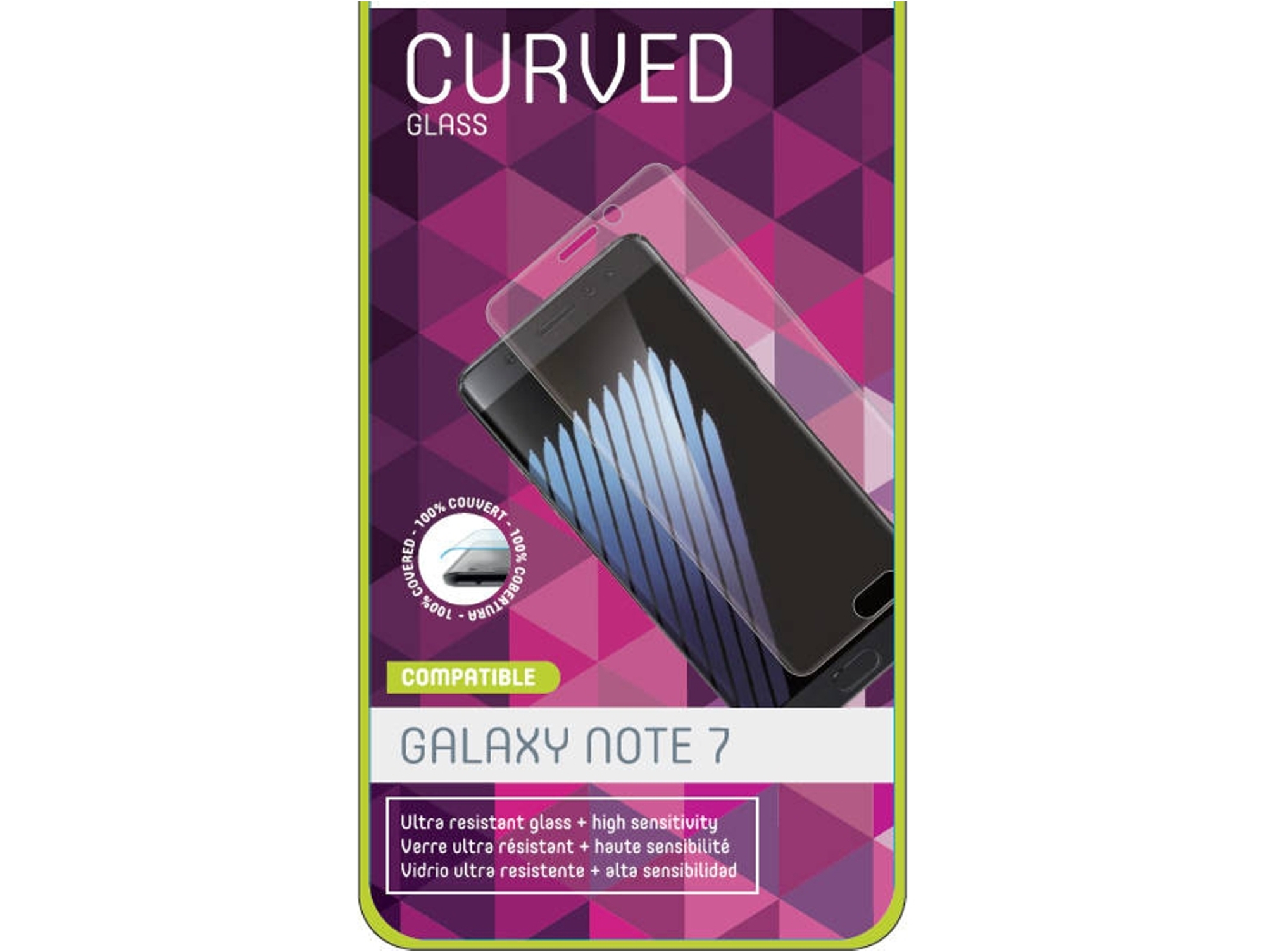 Protector de cristal templado MUVIT Curved Samsung Galaxy Note 7
