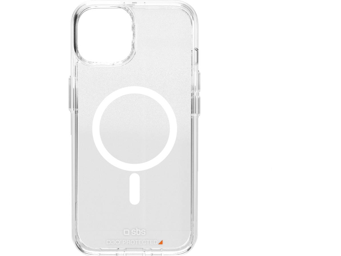 Funda SBS iPhone 15 Plus con Tecnología D30 (MagSafe - Transparente)
