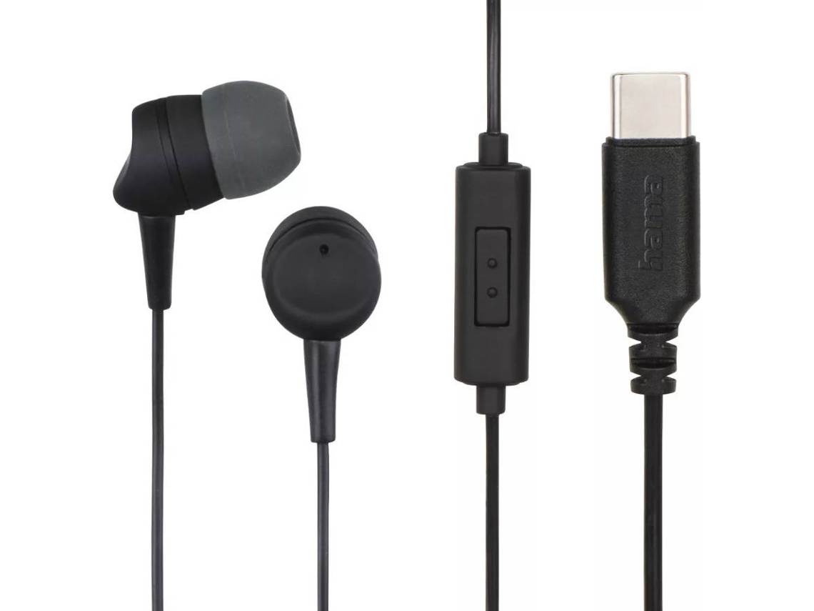 Auriculares HAMA SEA II (in Ear - Micrófono - Negro )