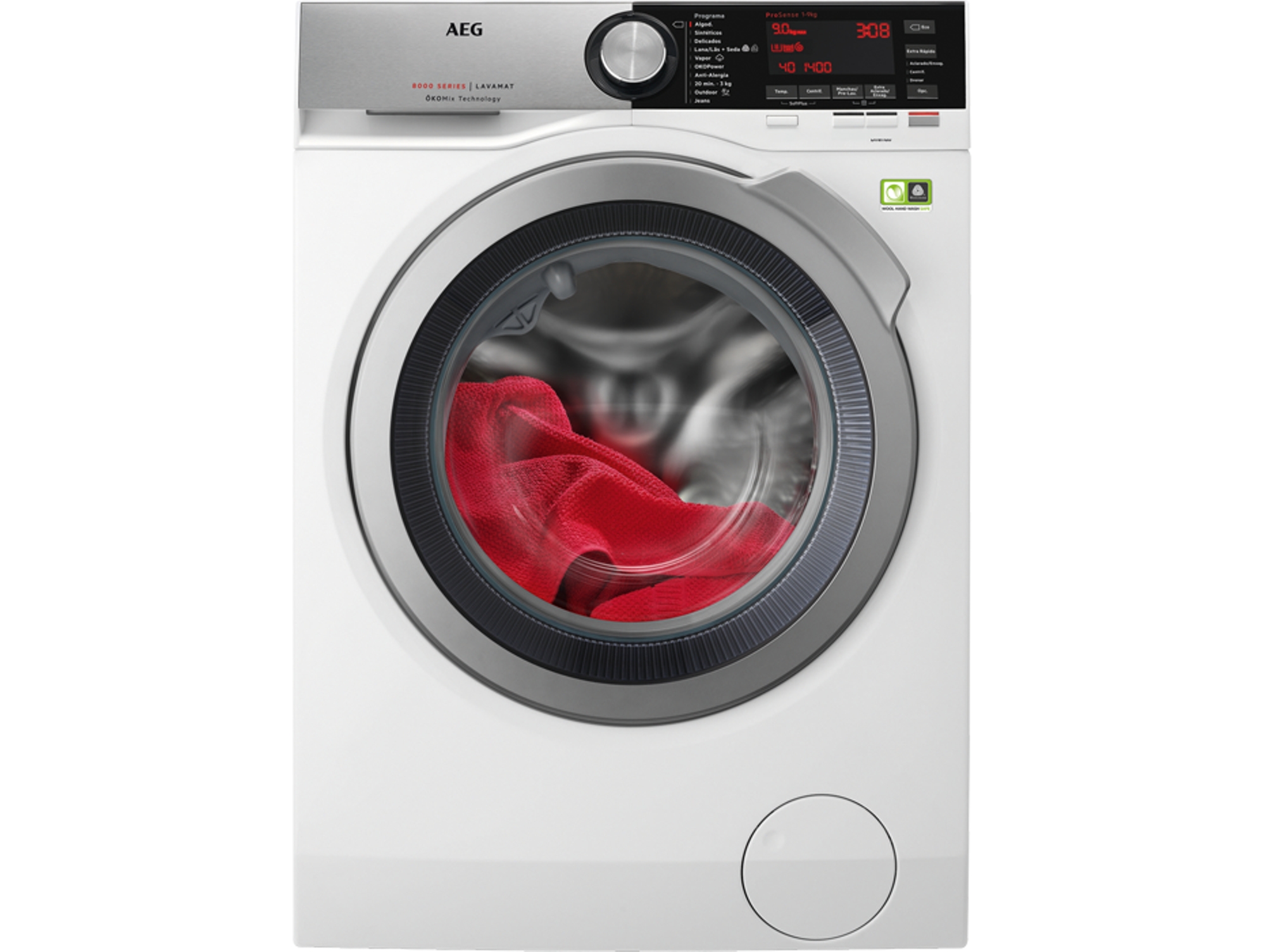 Lavadora AEG L8FEC942 (9 kg - 1400 rpm - Blanco)