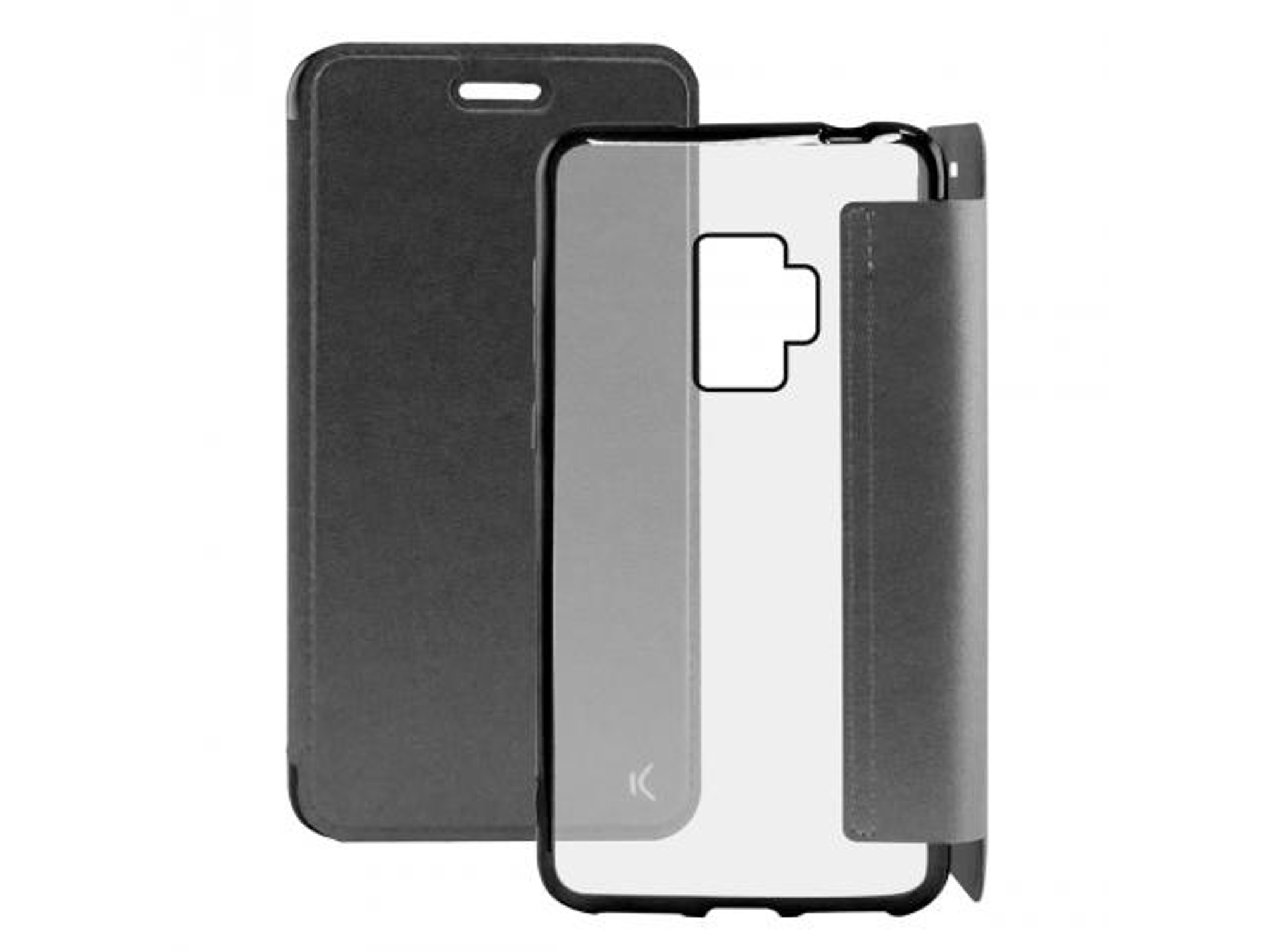 Funda Samsung Galaxy S9+ KSIX Folio metal Negro