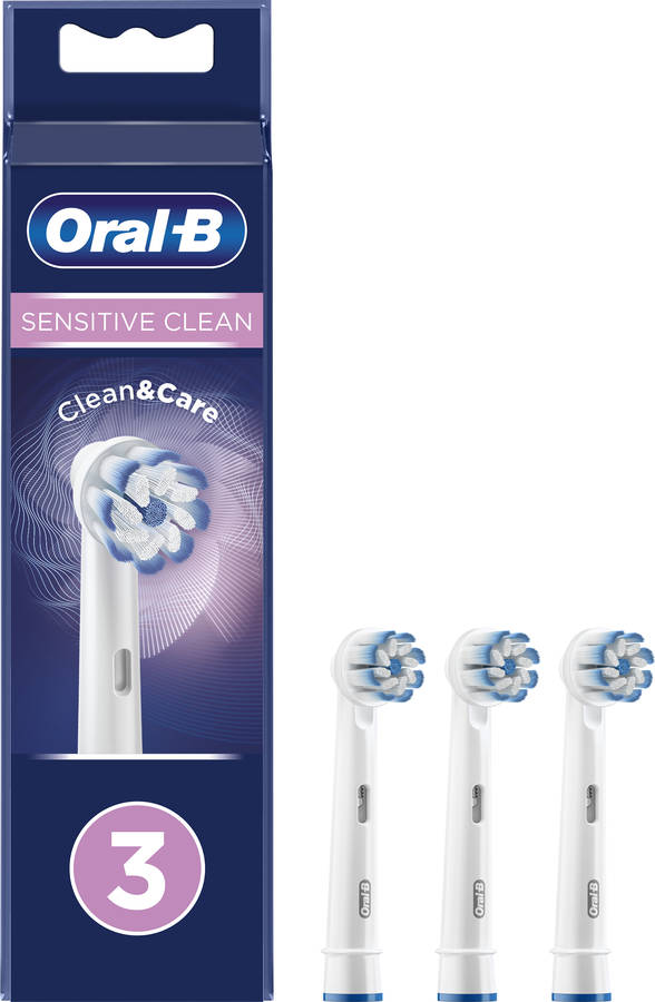 Cabezales de Recambio ORAL-B Sensitive Clean Blanco (3 unidades)