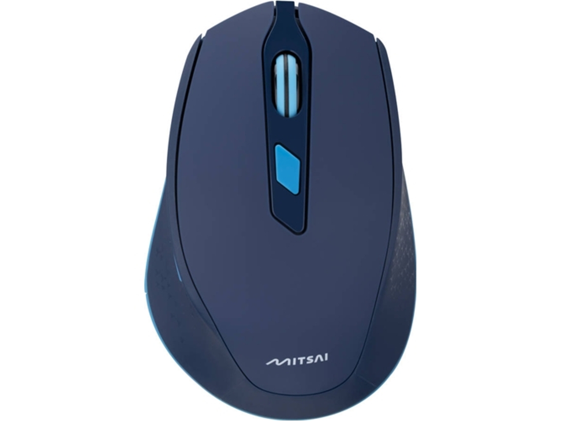 Ratón MITSAI R840 (Inalámbrico - Regular - 1600 dpi - Azul)