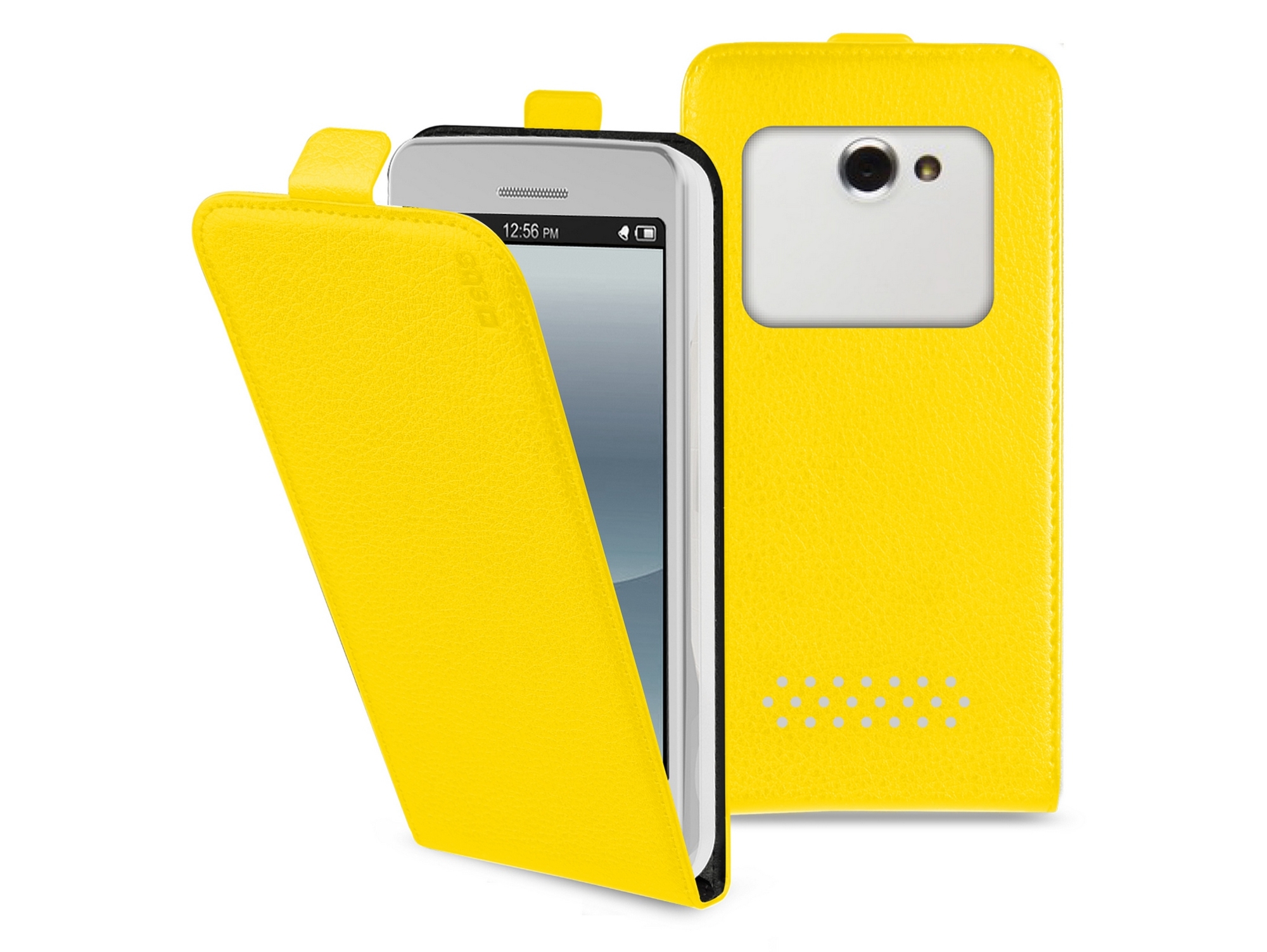 Funda SBS Flip universal hasta 4'' amarillo