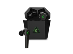 Auriculares Inalámbricos Gaming Ksix Saga, Baja Latencia, Led, Autonomía 4+12 H, Control Táctil, Llamadas, Asistente Voz, Negro