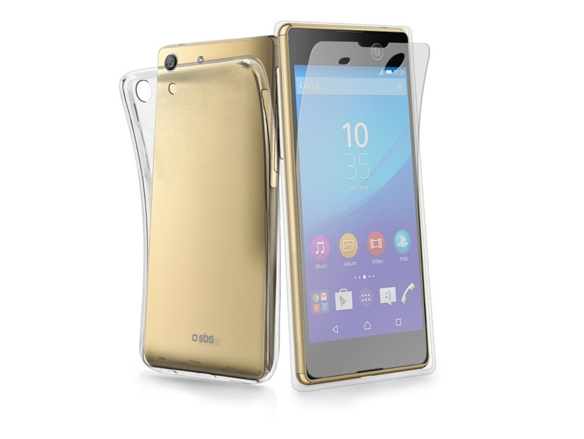 Carcasa y Protector de Pantalla Sony Xperia M5 SBS Aero Transparente