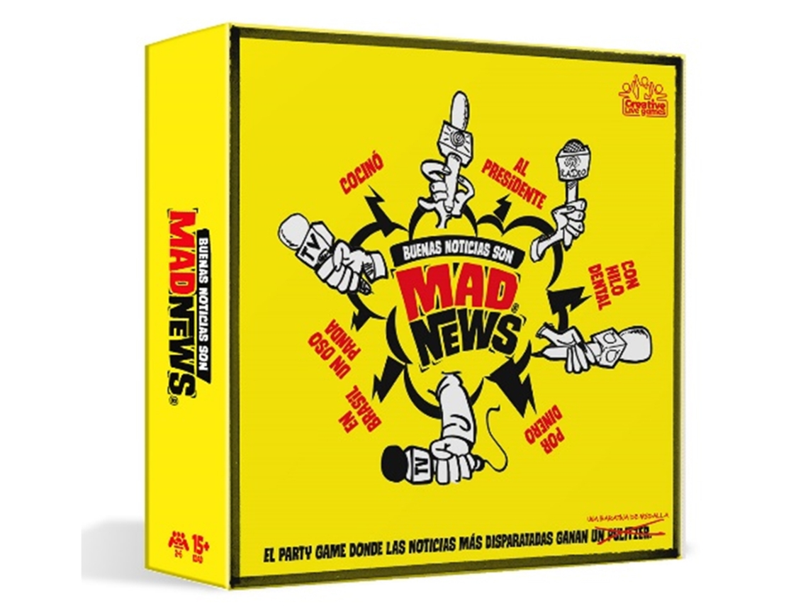 Juego de Mesa CREATIVE TOYS Mad News (Versíon Es) (Edad Mínima Recomendada: 15 años)