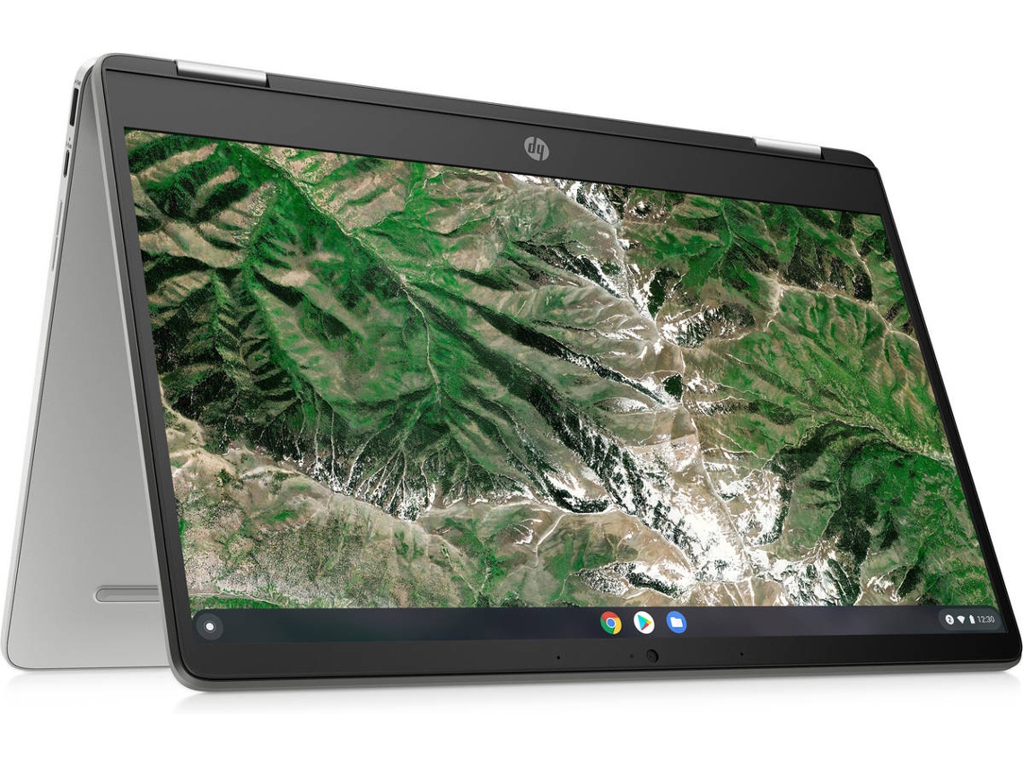 Portátil Convertible 2 en 1HP Chromebook x360 14a-ca0029ns (14'' - Intel Celeron N4120 - RAM: 4 GB - 64 GB eMMC - Intel UHD Graphics 600)